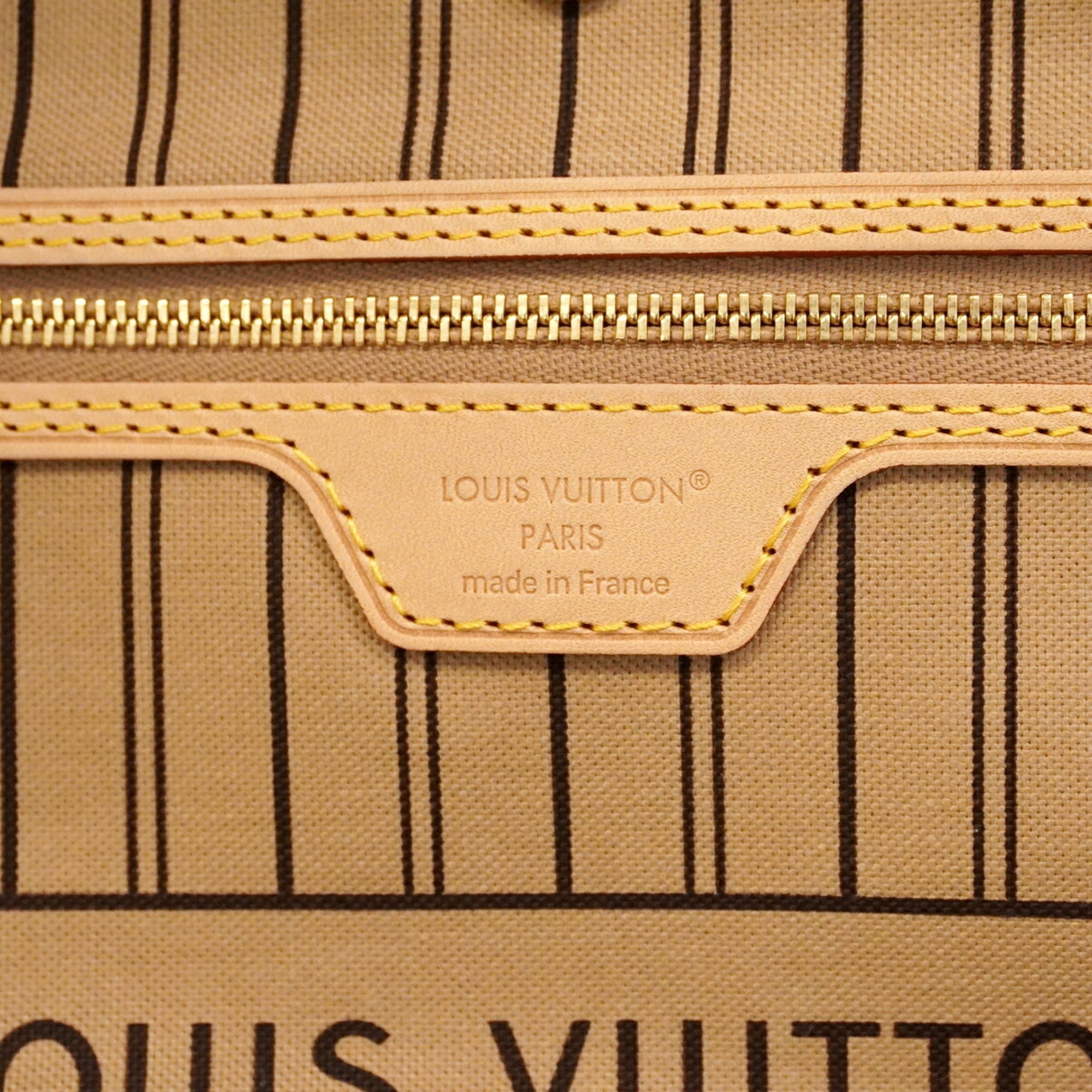 Louis Vuitton Beige Brown Tote Bag (Pre-Owned)