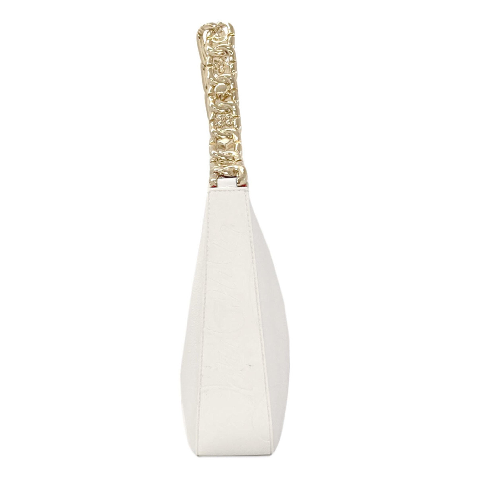 Christian Louboutin White Leather Shoulder Bag (Pre-Owned)