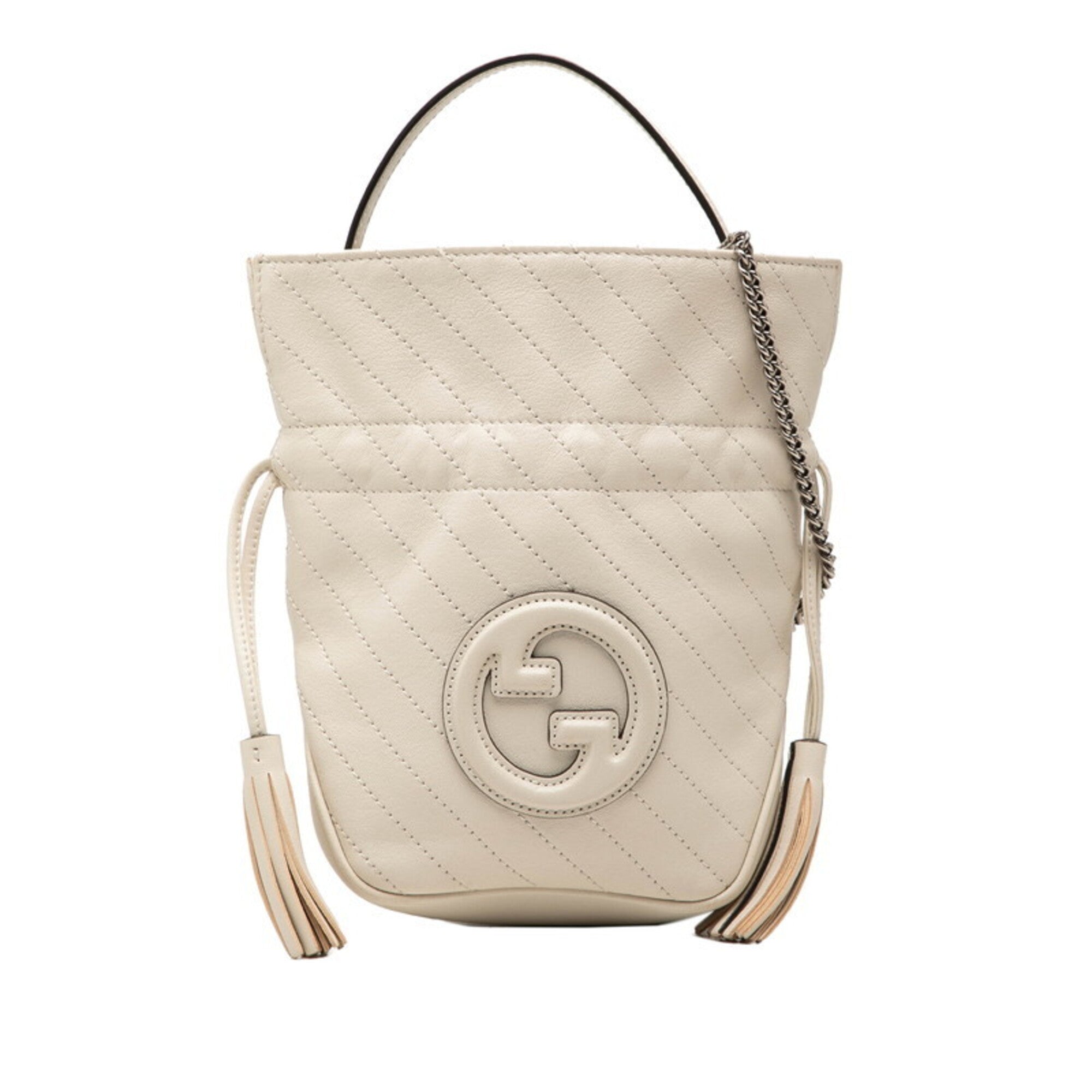 Gucci Off-White Leather Shoulder Bag (Pre-Owned)