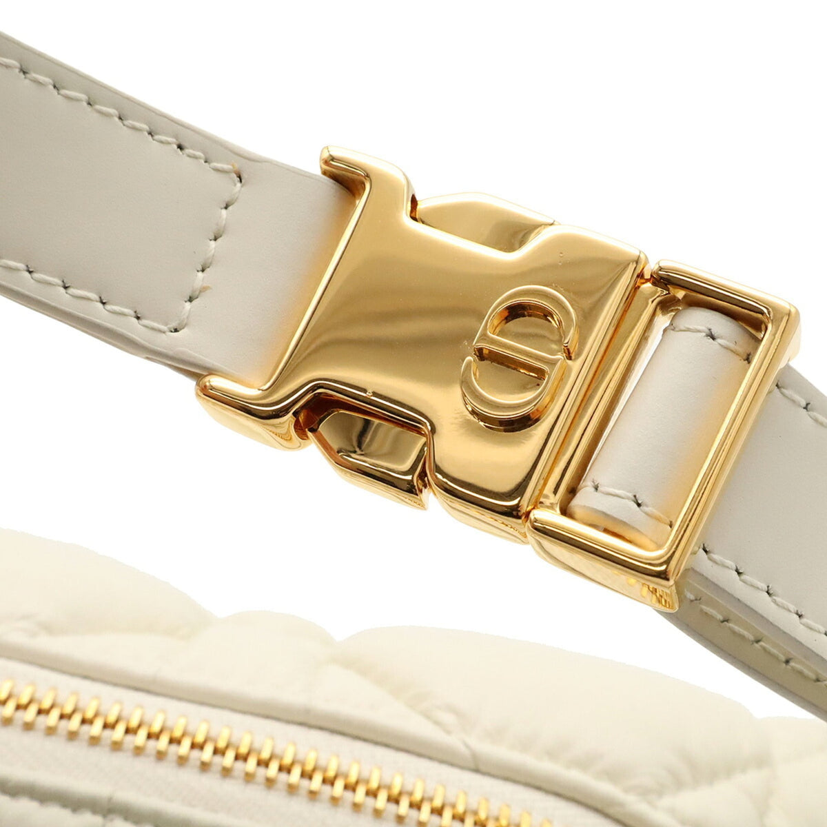Christian Dior White Yellow Leather Handbag Shoulder Bag (Pre-Owned)
