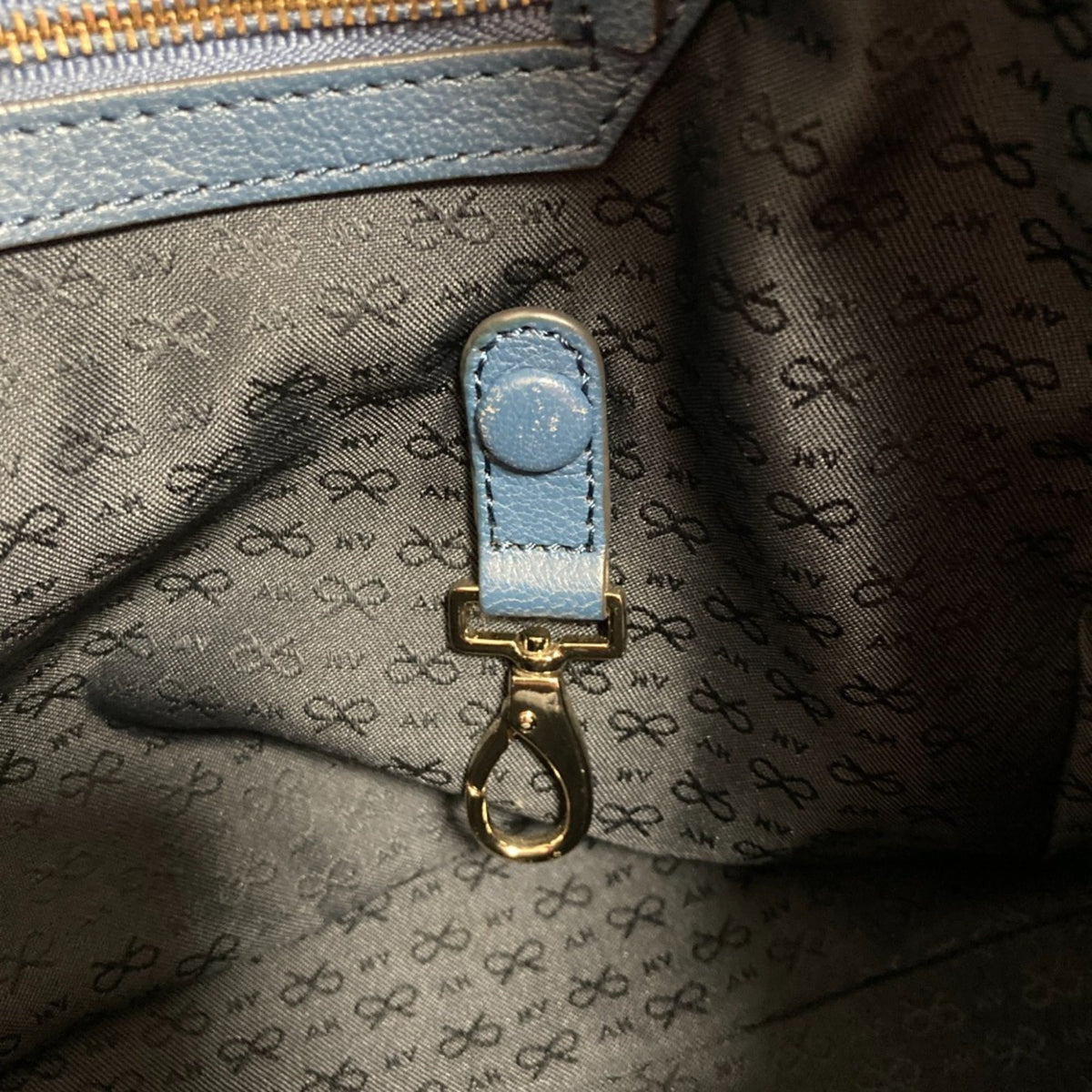 Anya Hindmarch Blue Handbag Shoulder Bag (Pre-Owned)