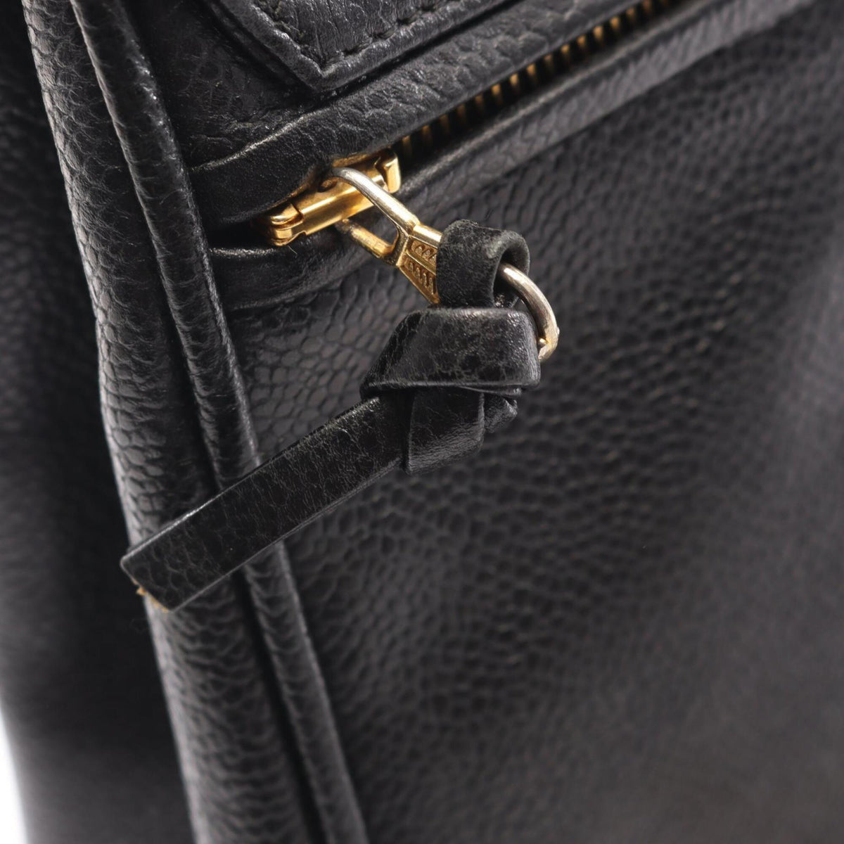 Chanel Black Grained Calfskin Backpack (Pre-Owned)