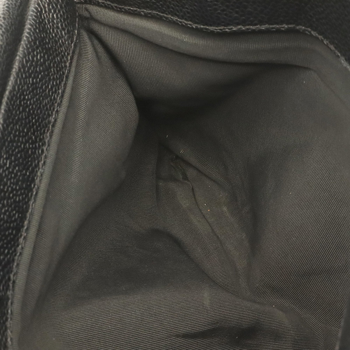 Chanel Matelasse Black Grained Calfskin Shoulder Bag Tote Bag (Pre-Owned)
