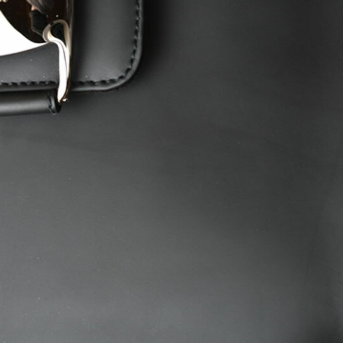 Salvatore Ferragamo Black Leather Shoulder Bag Tote Bag (Pre-Owned)