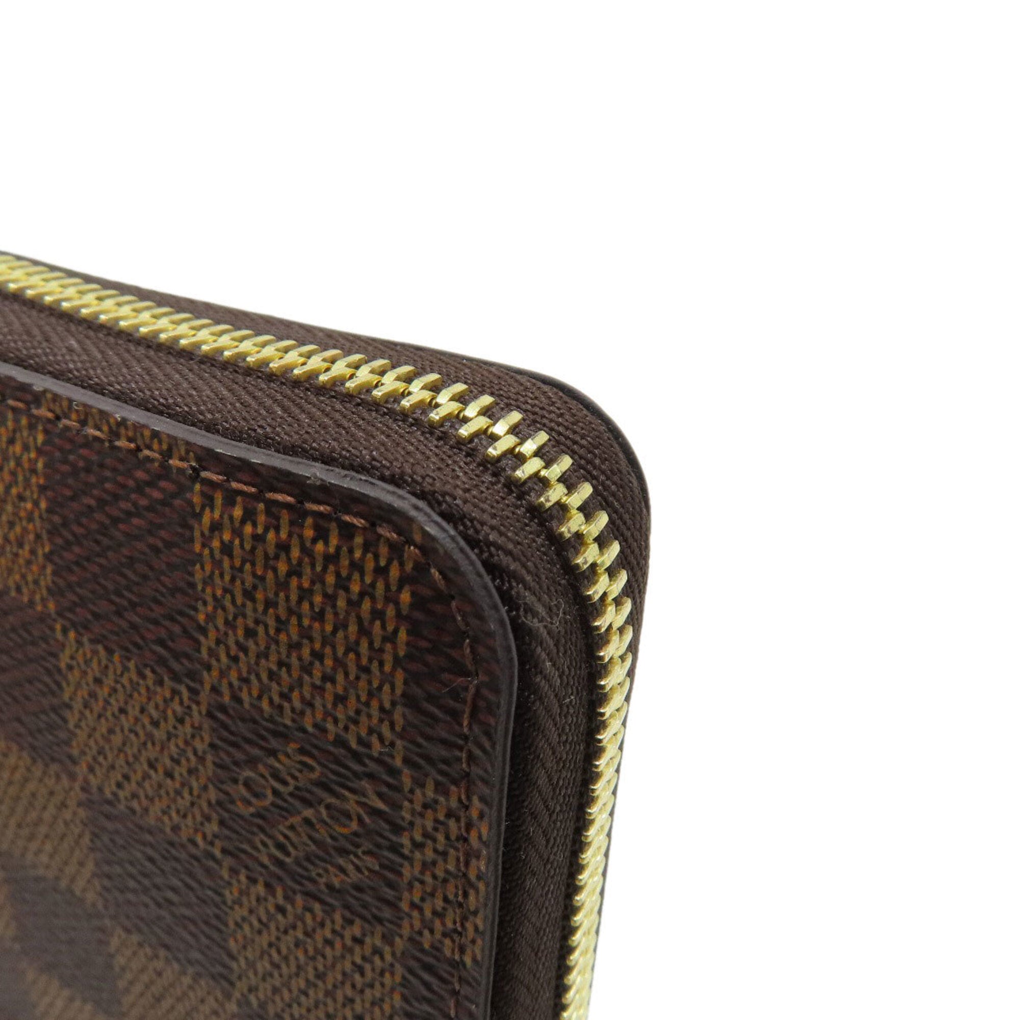 Louis Vuitton Damier Damier Canvas Ebene Damier Canvas Long Wallet (Bi-Fold) (Pre-Owned)
