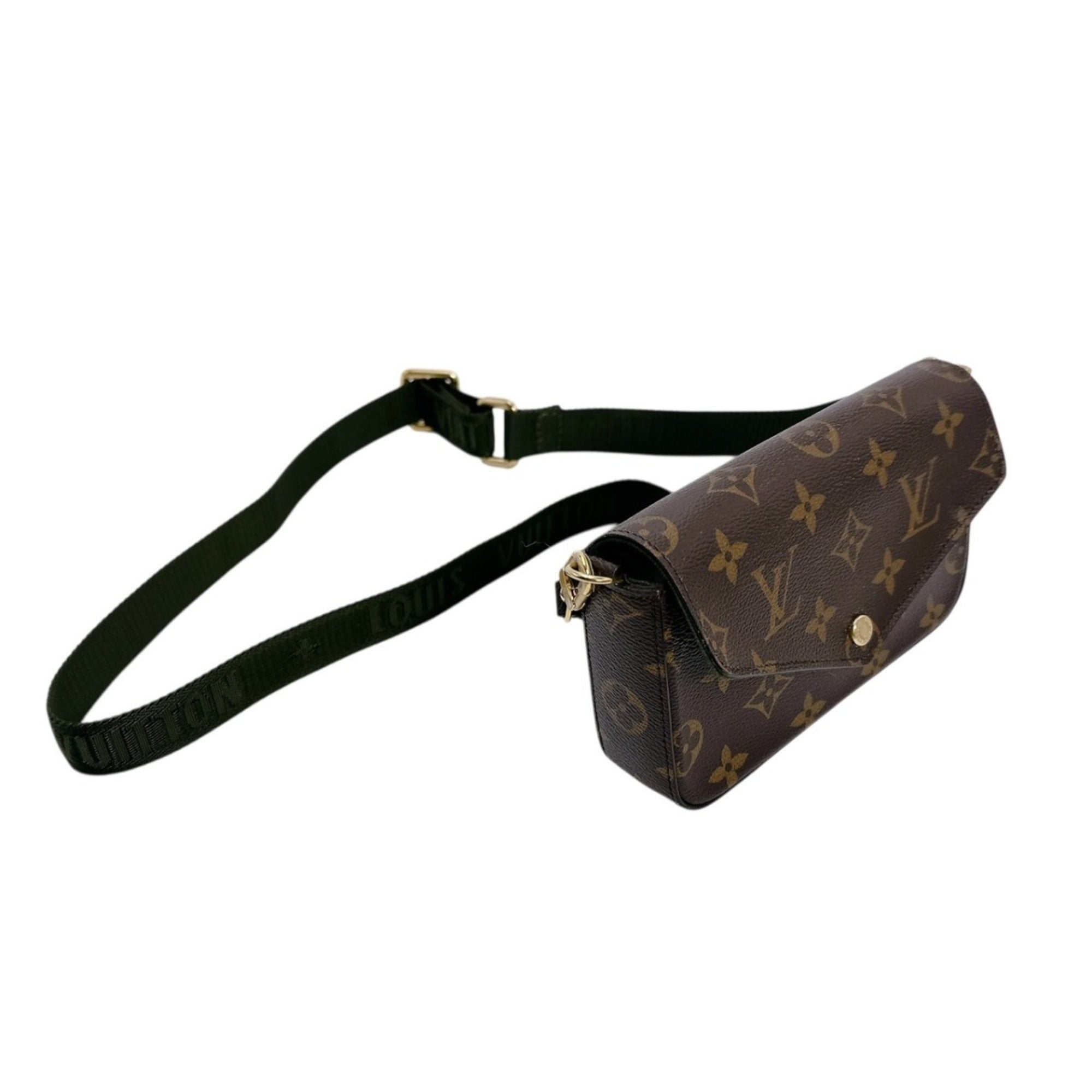 Louis Vuitton Brown Monogram Canvas Pochette Shoulder Bag (Pre-Owned)
