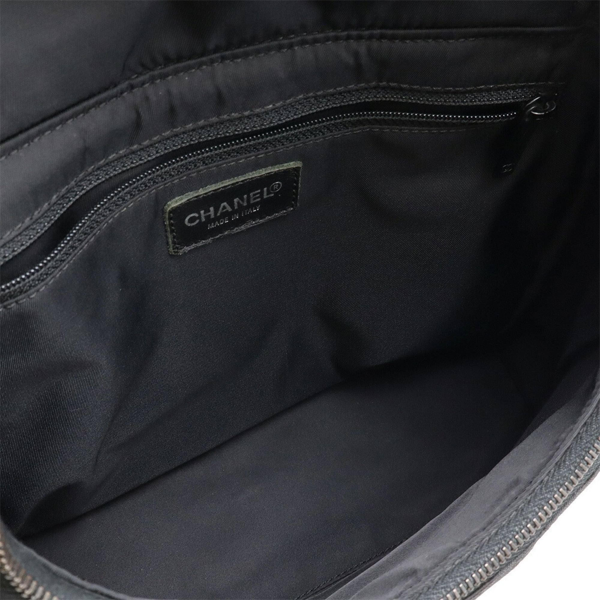 Chanel New Travel Line Black Nylon Backpack Shoulder Bag (Pre-Owned)