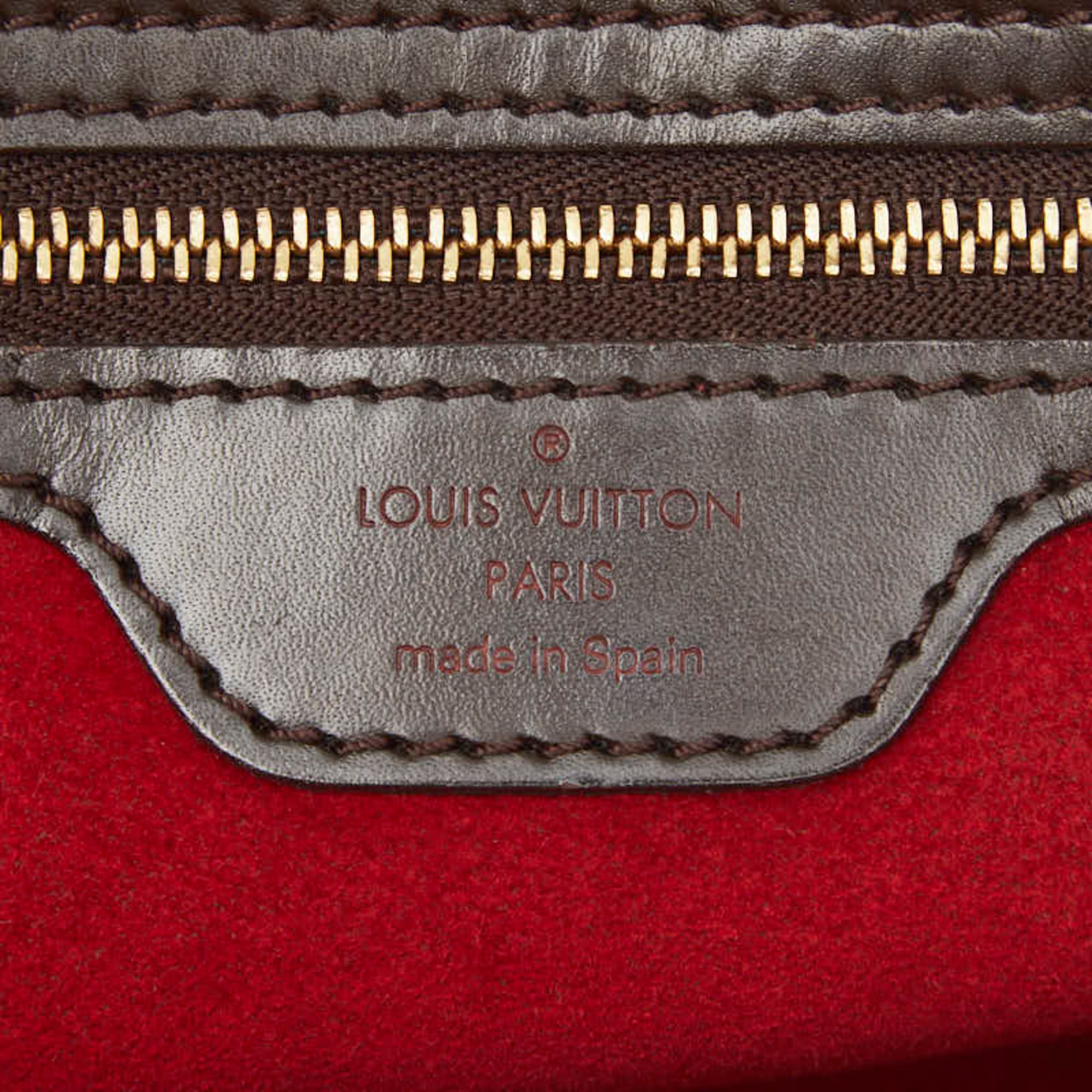 Louis Vuitton Brown Pvc Leather Handbag Tote Bag (Pre-Owned)