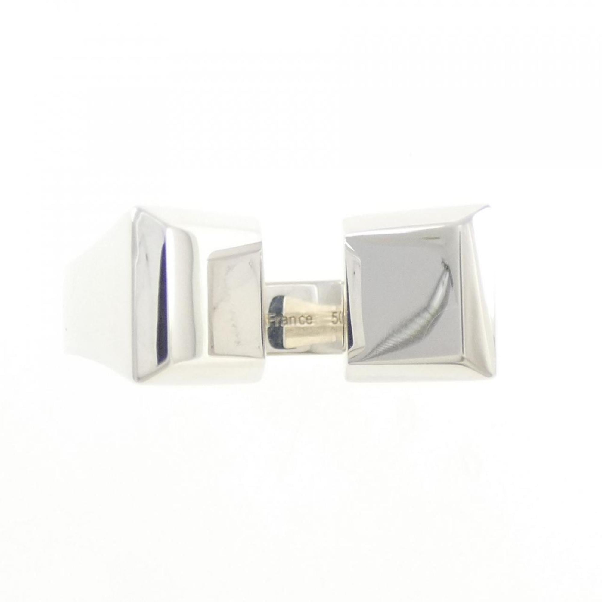 Hermes Silver 925 Band Ring (Pre-Owned)