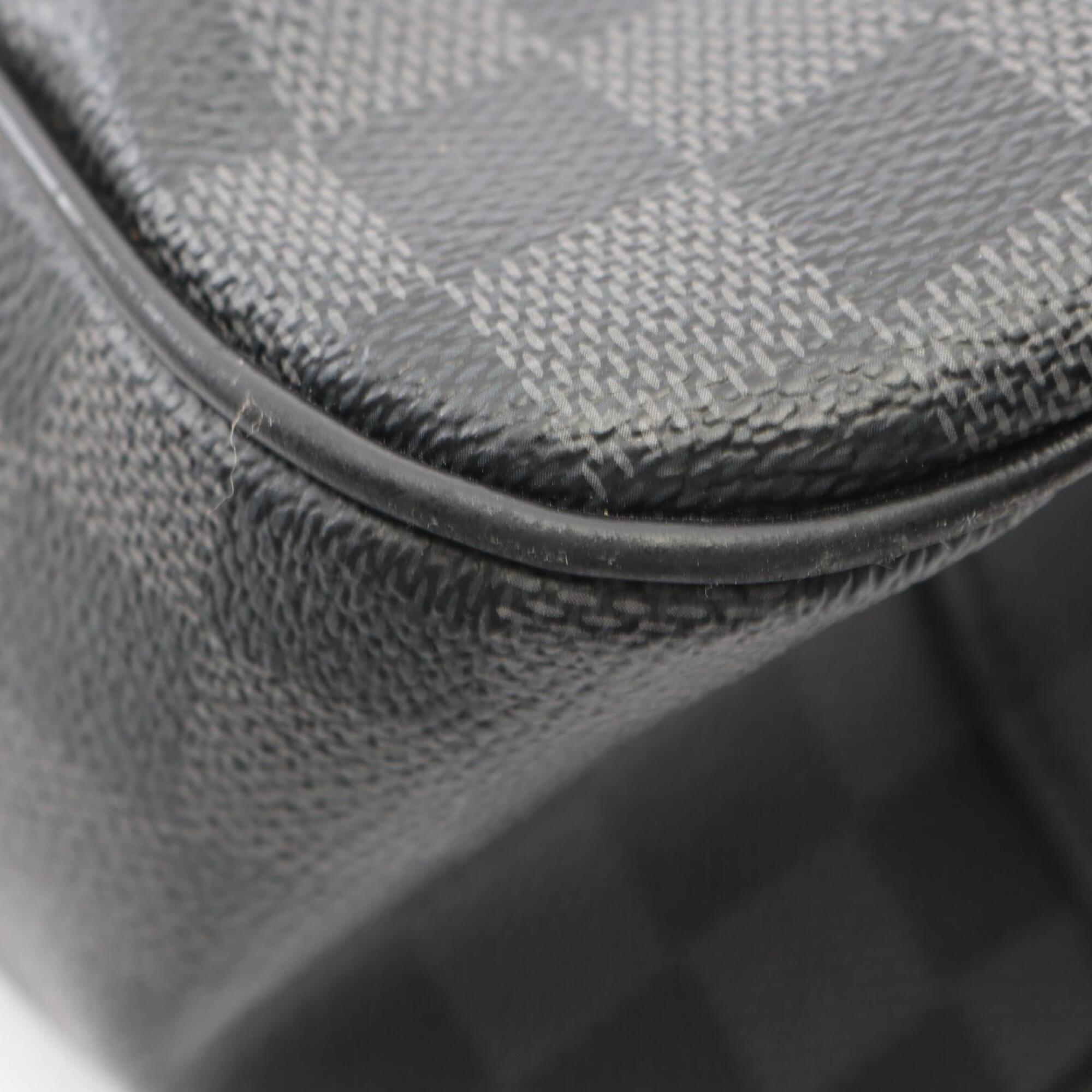 Louis Vuitton Black Pvc Leather Handbag Tote Bag (Pre-Owned)