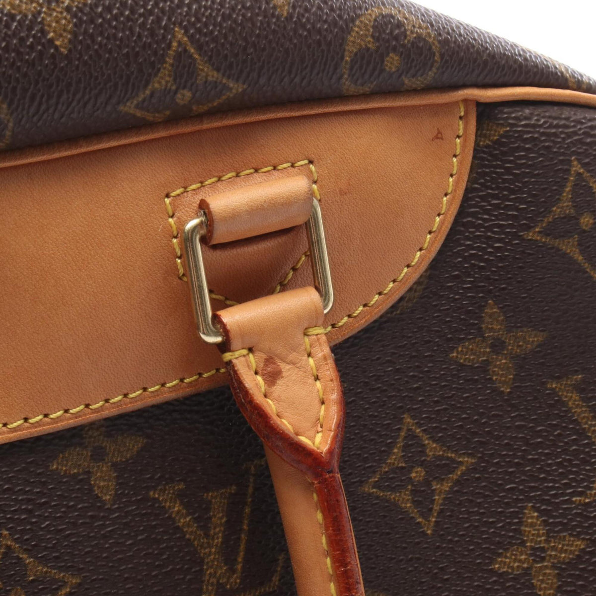 Louis Vuitton Brown Monogram Pvc Coated Canvas Leather Handbag (Pre-Owned)