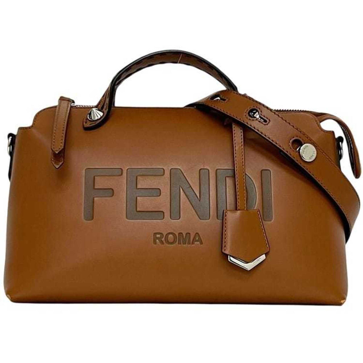 Fendi Brown Leather Shoulder Bag (Pre-Owned)