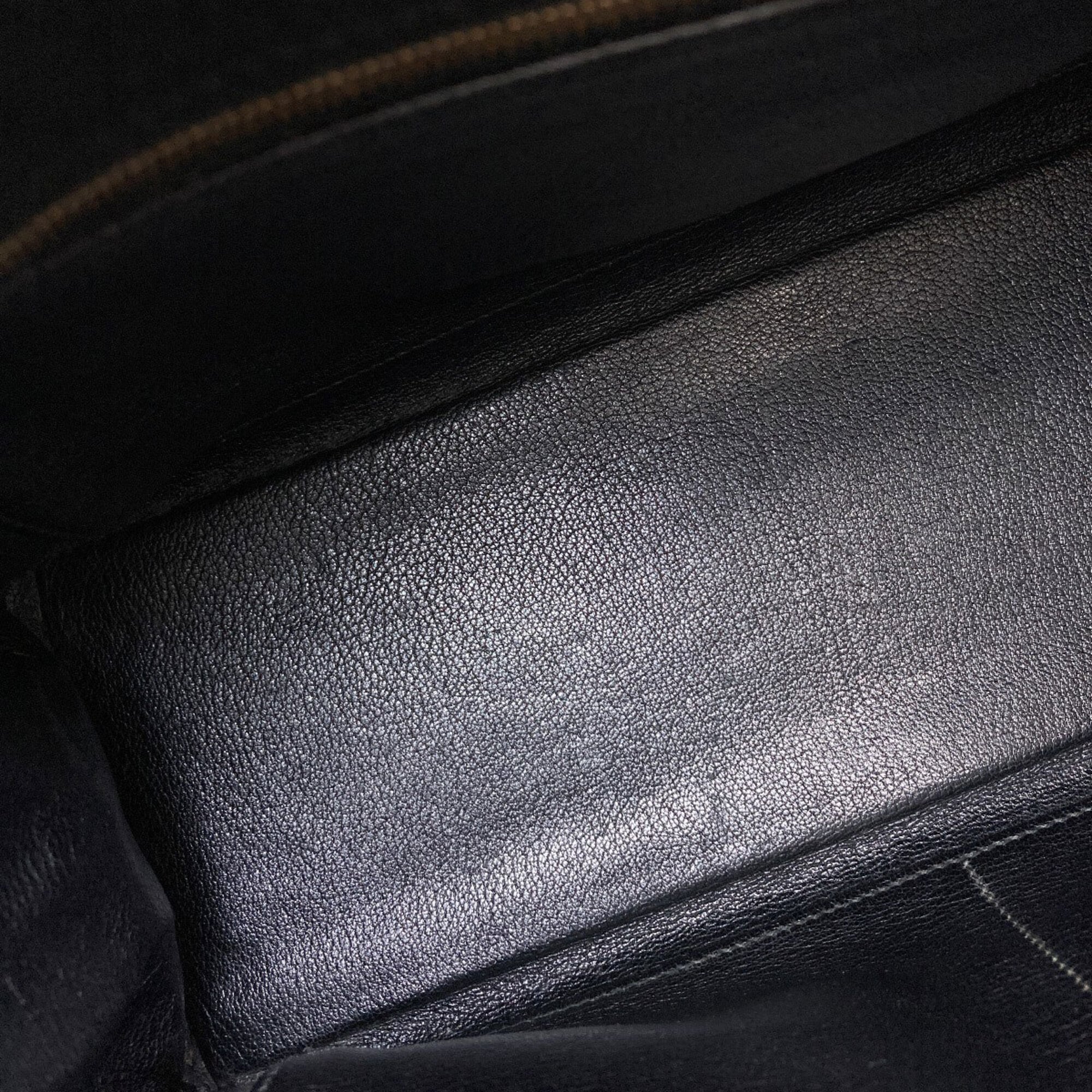 Hermes Kelly Black Taurillon Clemence Leather Handbag (Pre-Owned)