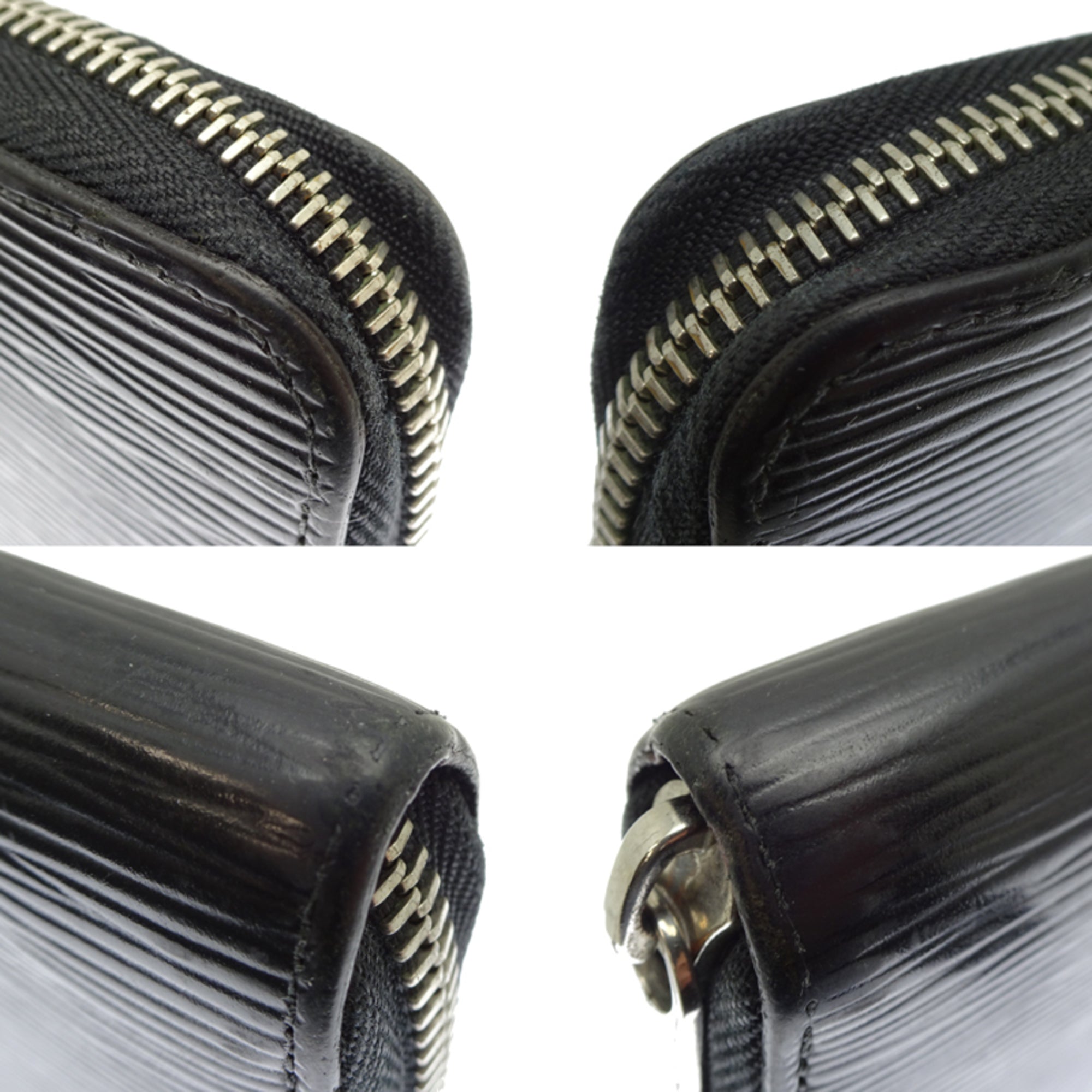 Louis Vuitton Black Noir Epi Leather Long Wallet (Bi-Fold) (Pre-Owned)