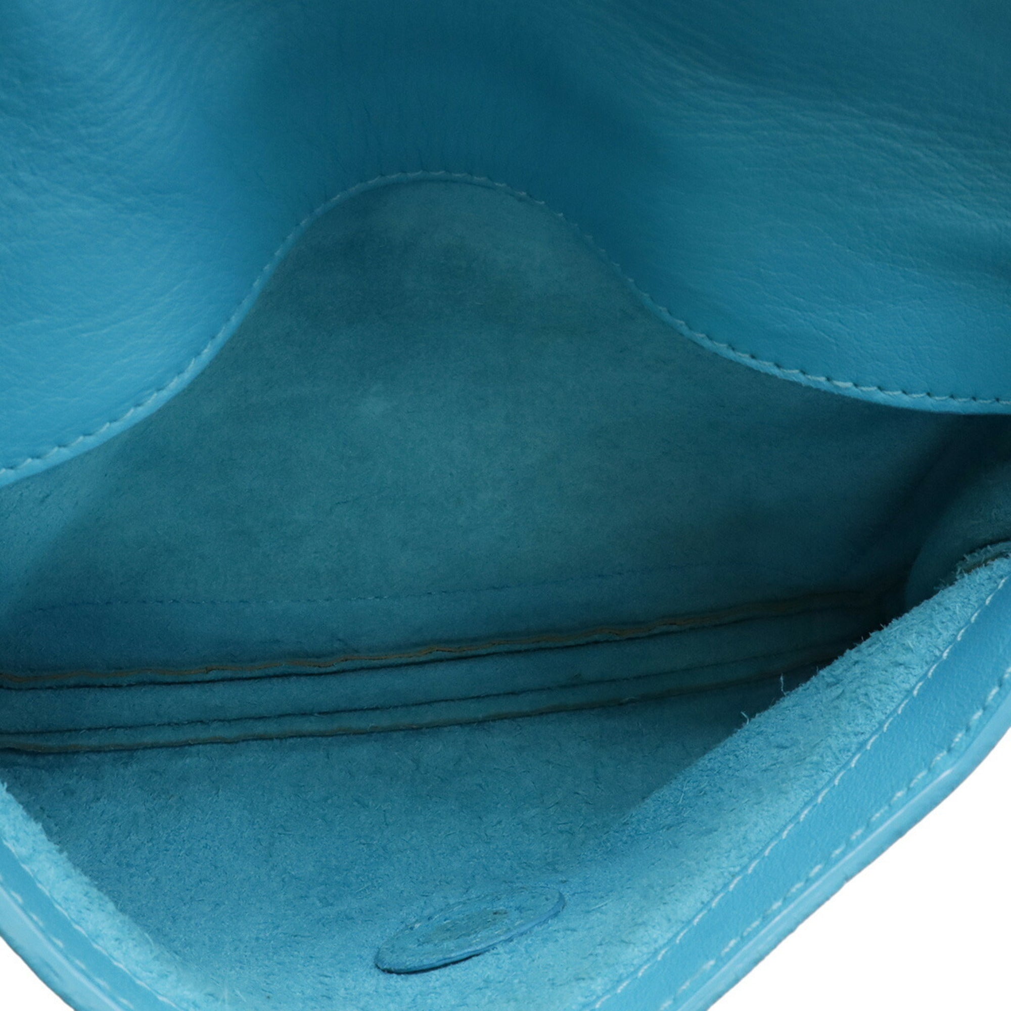 Balenciaga Paper Turquoise Leather Clutch Bag Pochette Shoulder Bag (Pre-Owned)