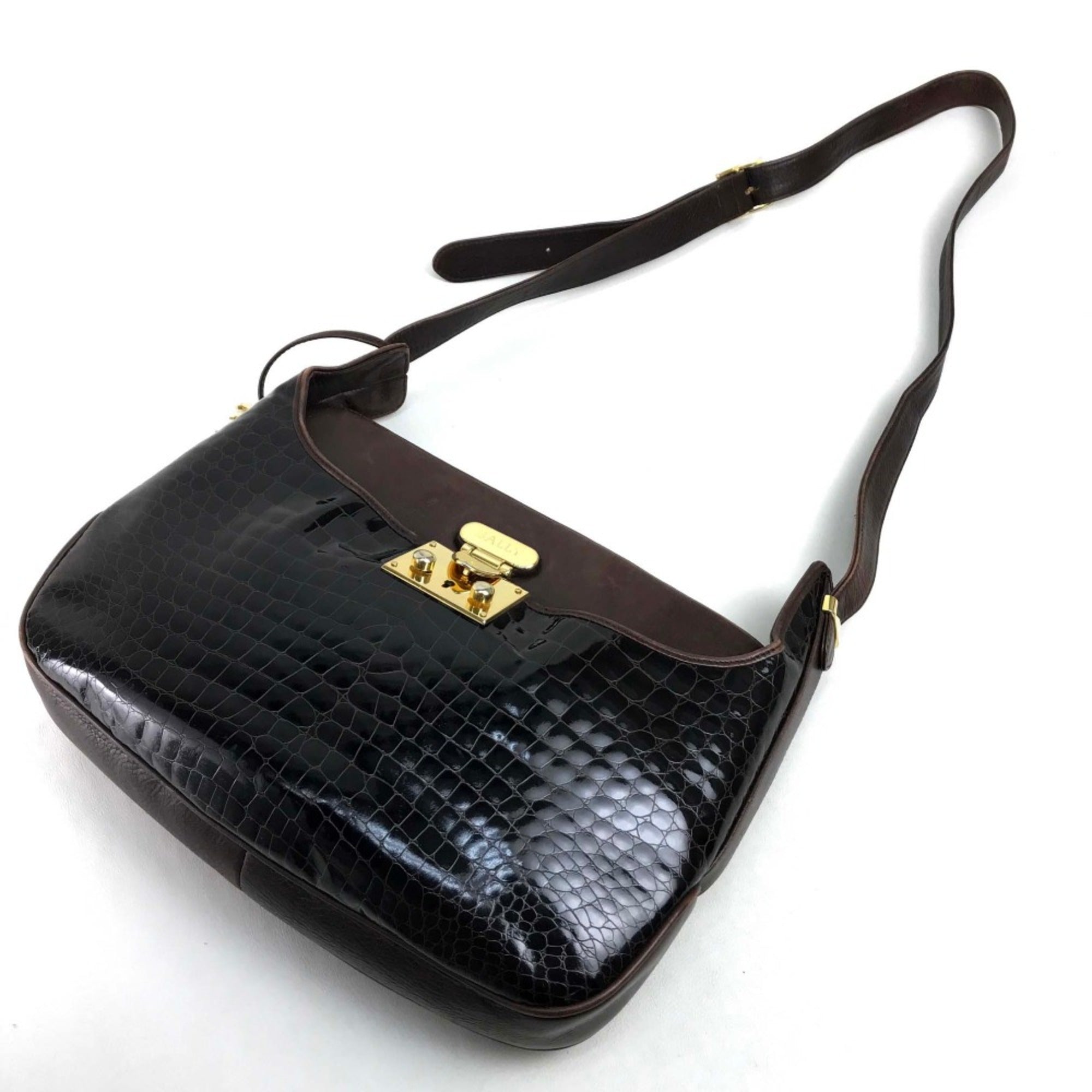 Bally Brown Leather Shoulder Bag (Pre-Owned)