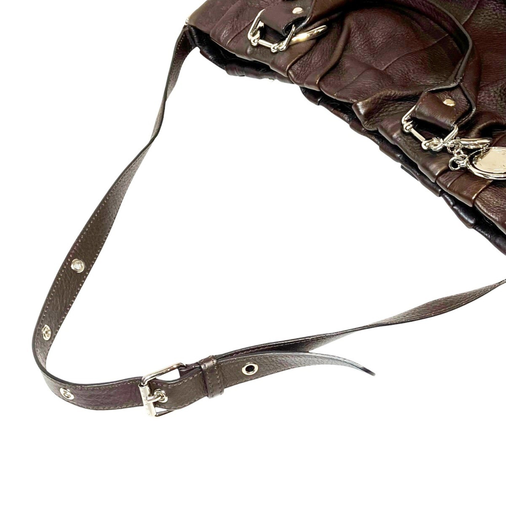 Celine Dark Brown Leather Handbag (Pre-Owned)