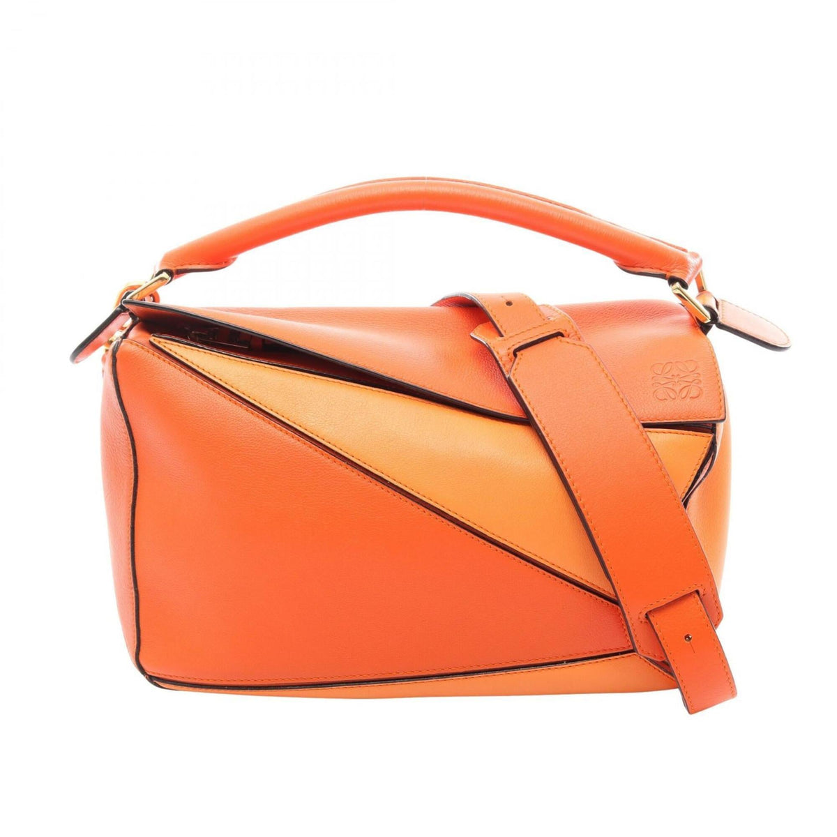 Loewe Orange Leather Handbag (Pre-Owned)