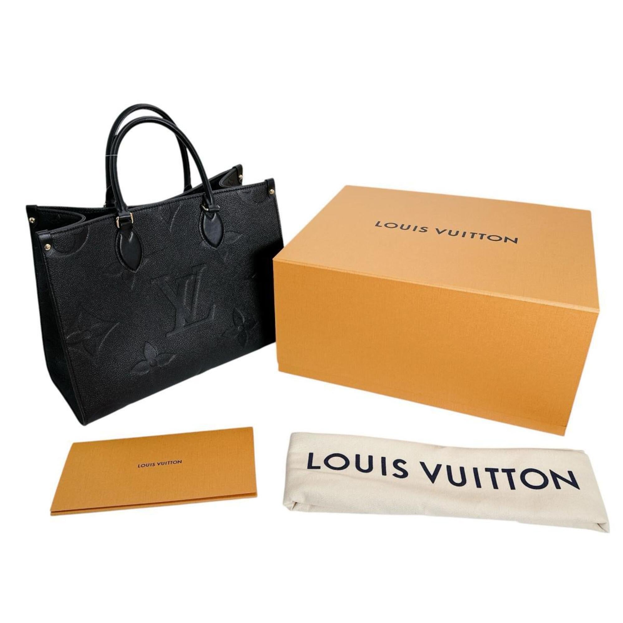 Louis Vuitton Black Noir Monogram Empreinte Handbag Tote Bag (Pre-Owned)