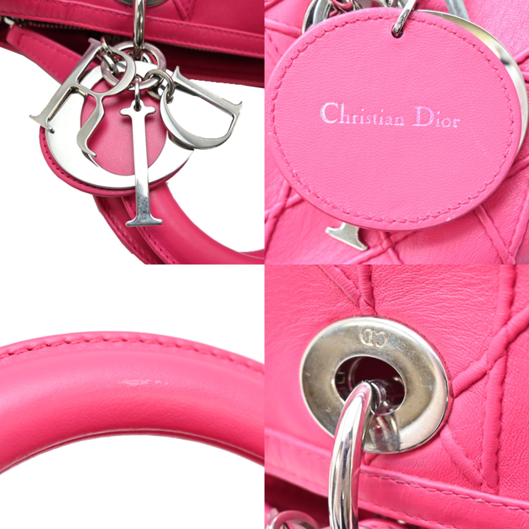 Christian Dior Pink Leather Handbag (Pre-Owned)