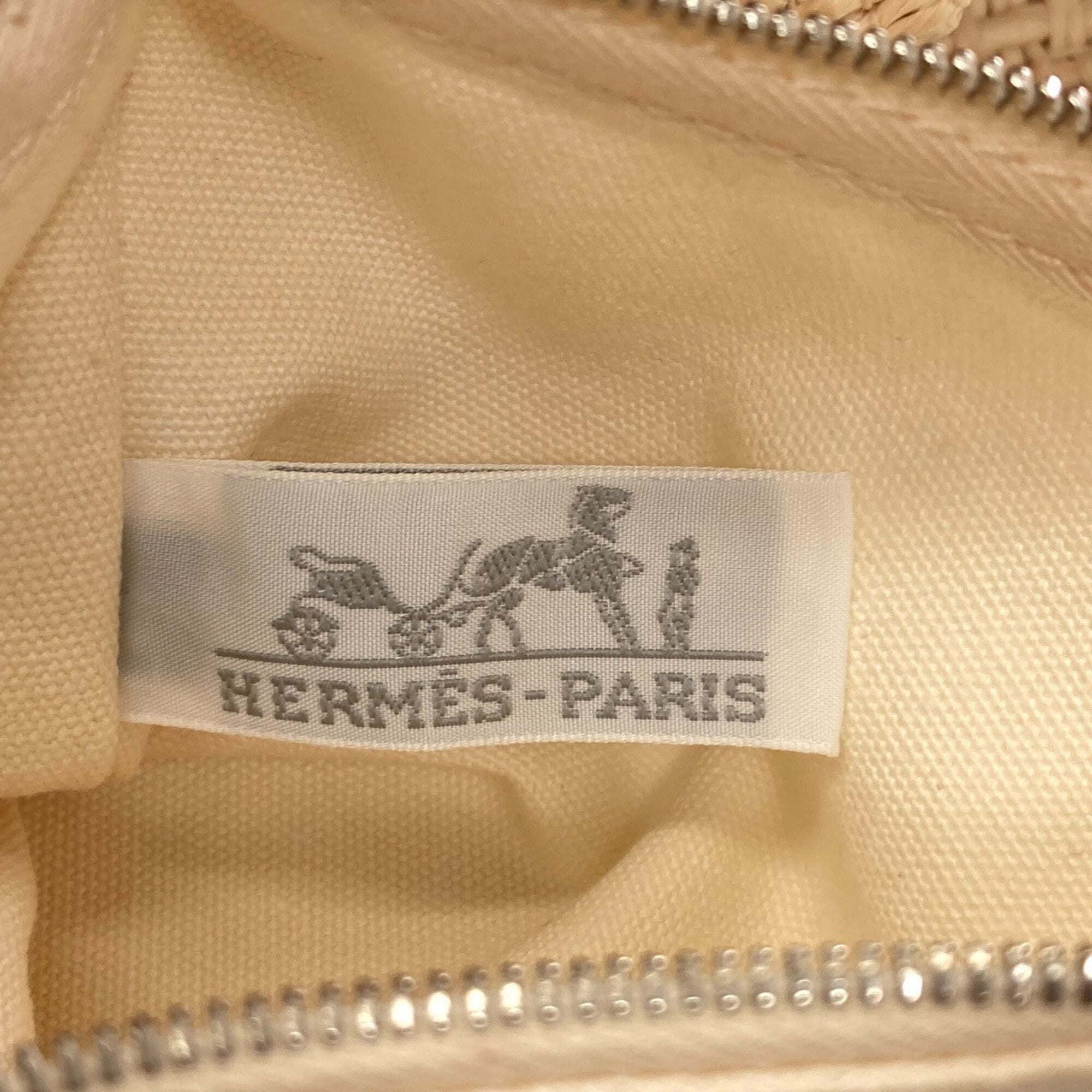 Hermes Beige Straw Tote Bag (Pre-Owned)