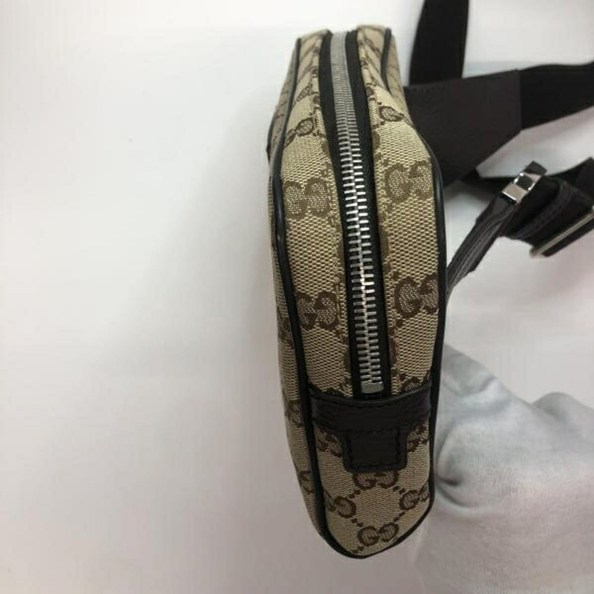 Gucci Beige Brown Gg Canvas Fanny Pack (Pre-Owned)