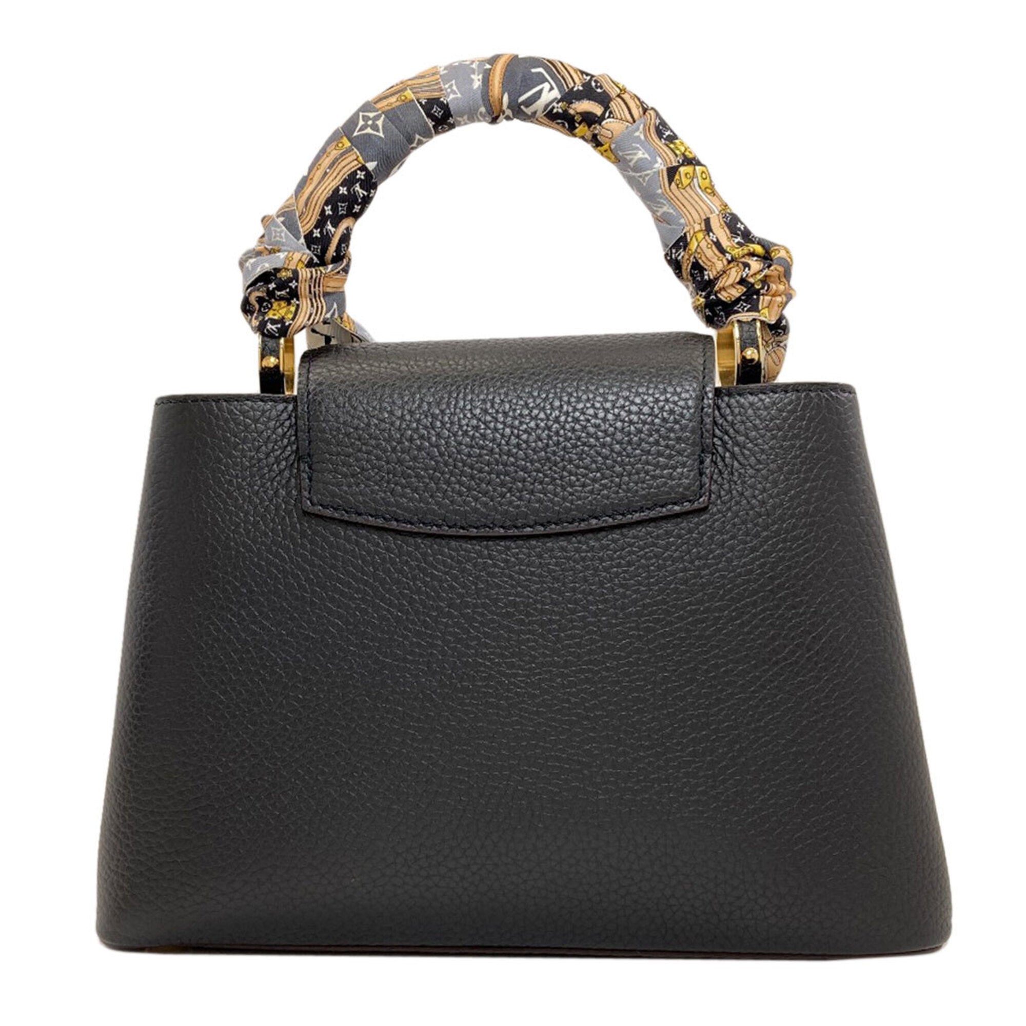 Louis Vuitton Black Leather Handbag (Pre-Owned)