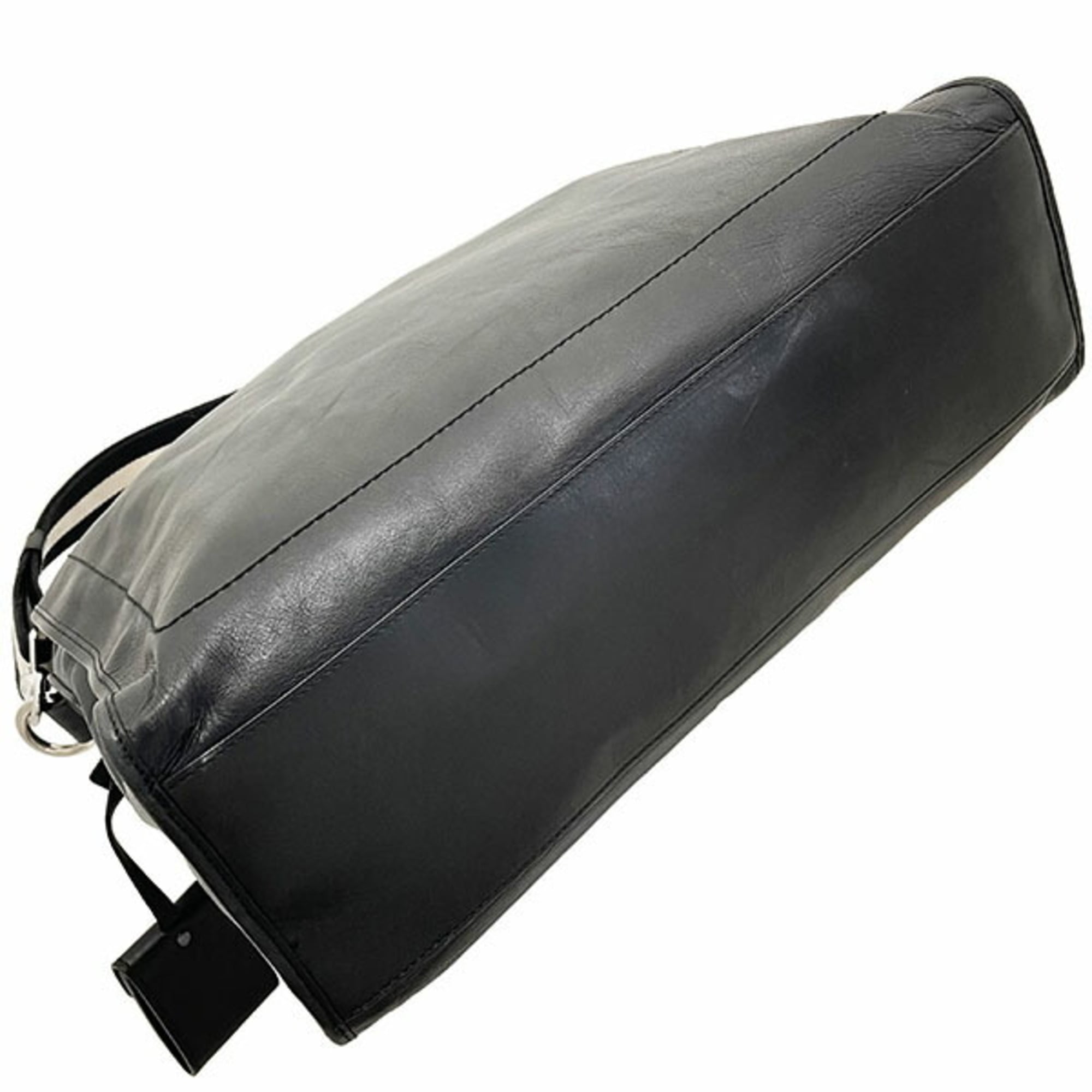 Bally Black Leather Tote Bag (Pre-Owned)