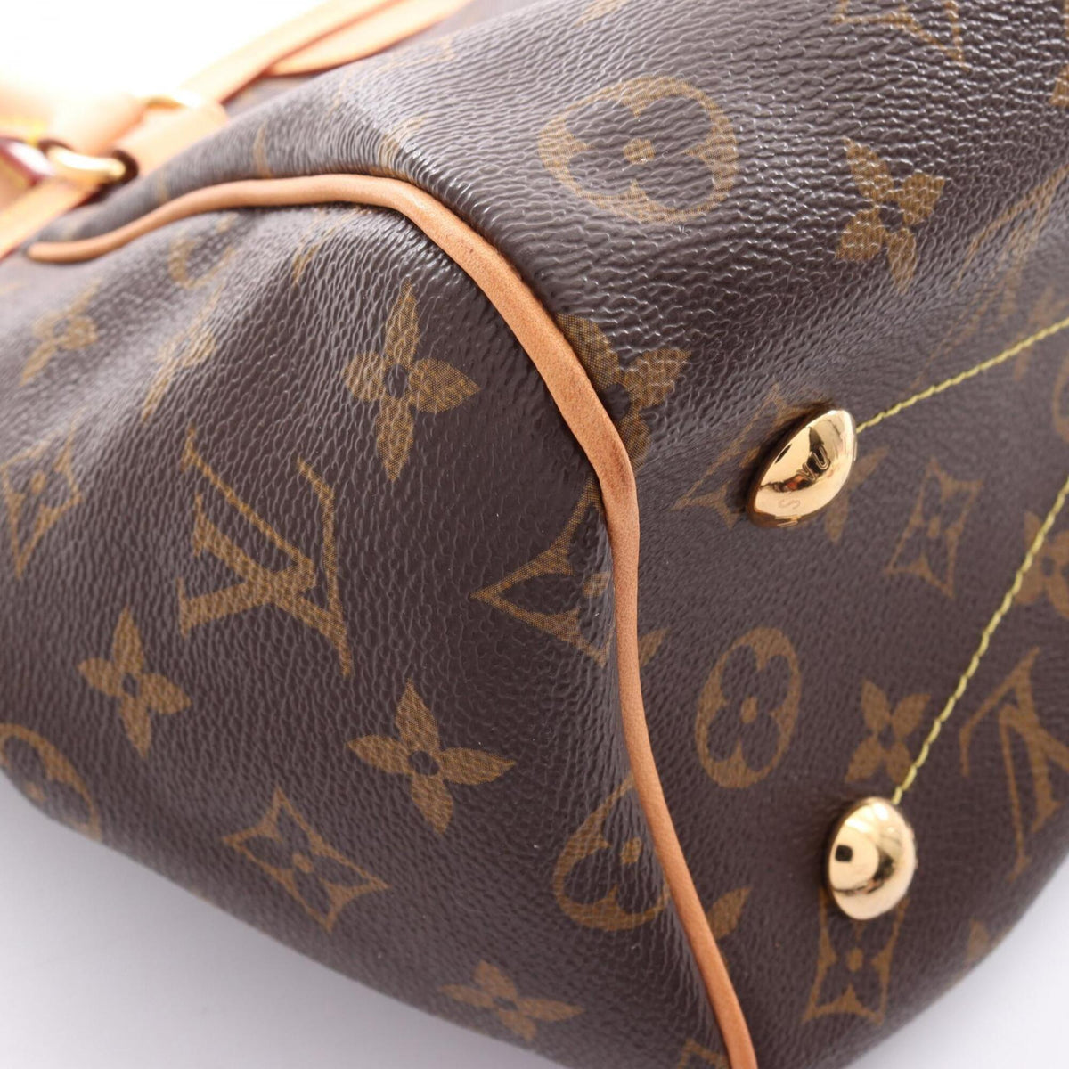Louis Vuitton Brown Pvc Leather Handbag (Pre-Owned)