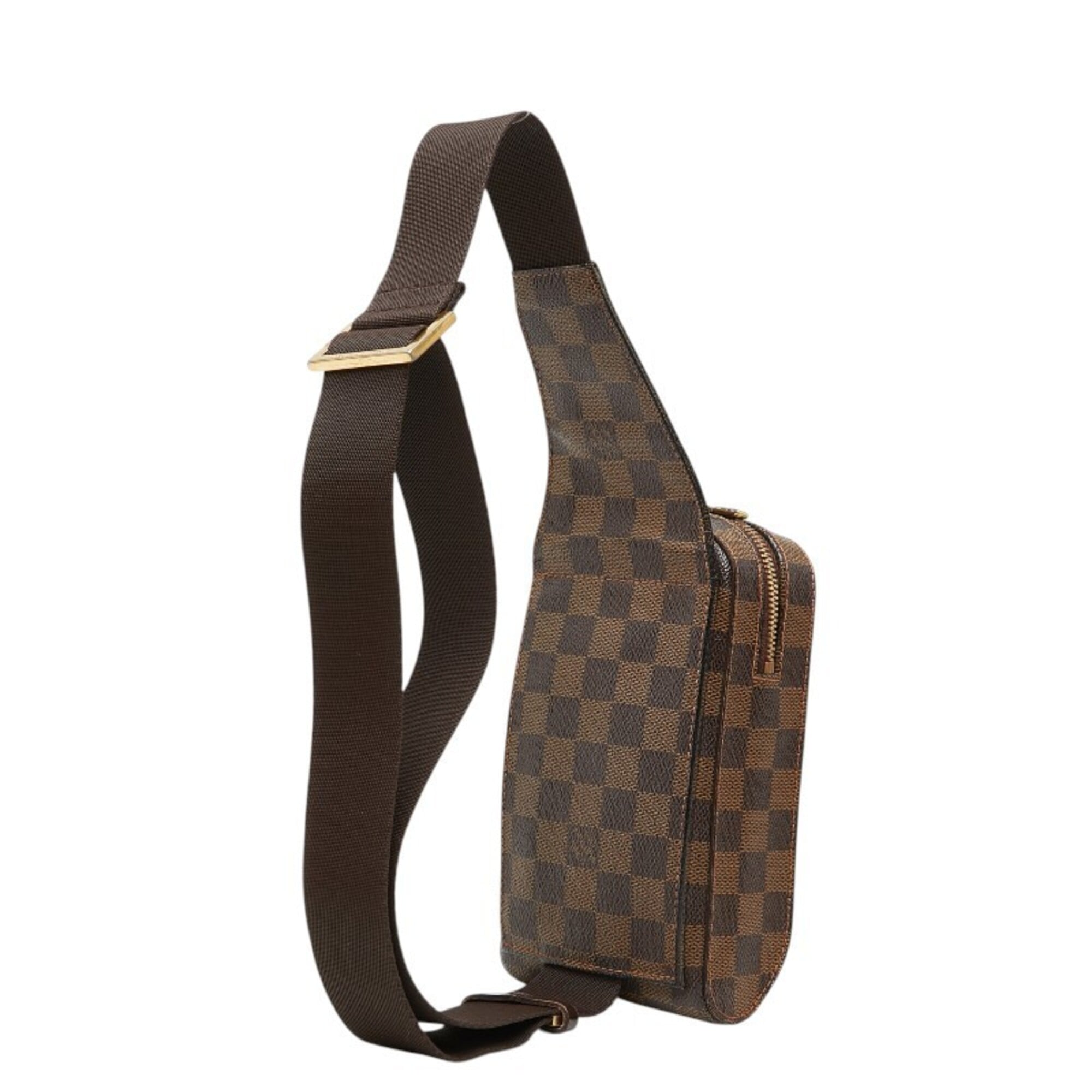 Louis Vuitton Damier Brown Pvc Leather Sling Bag (Pre-Owned)