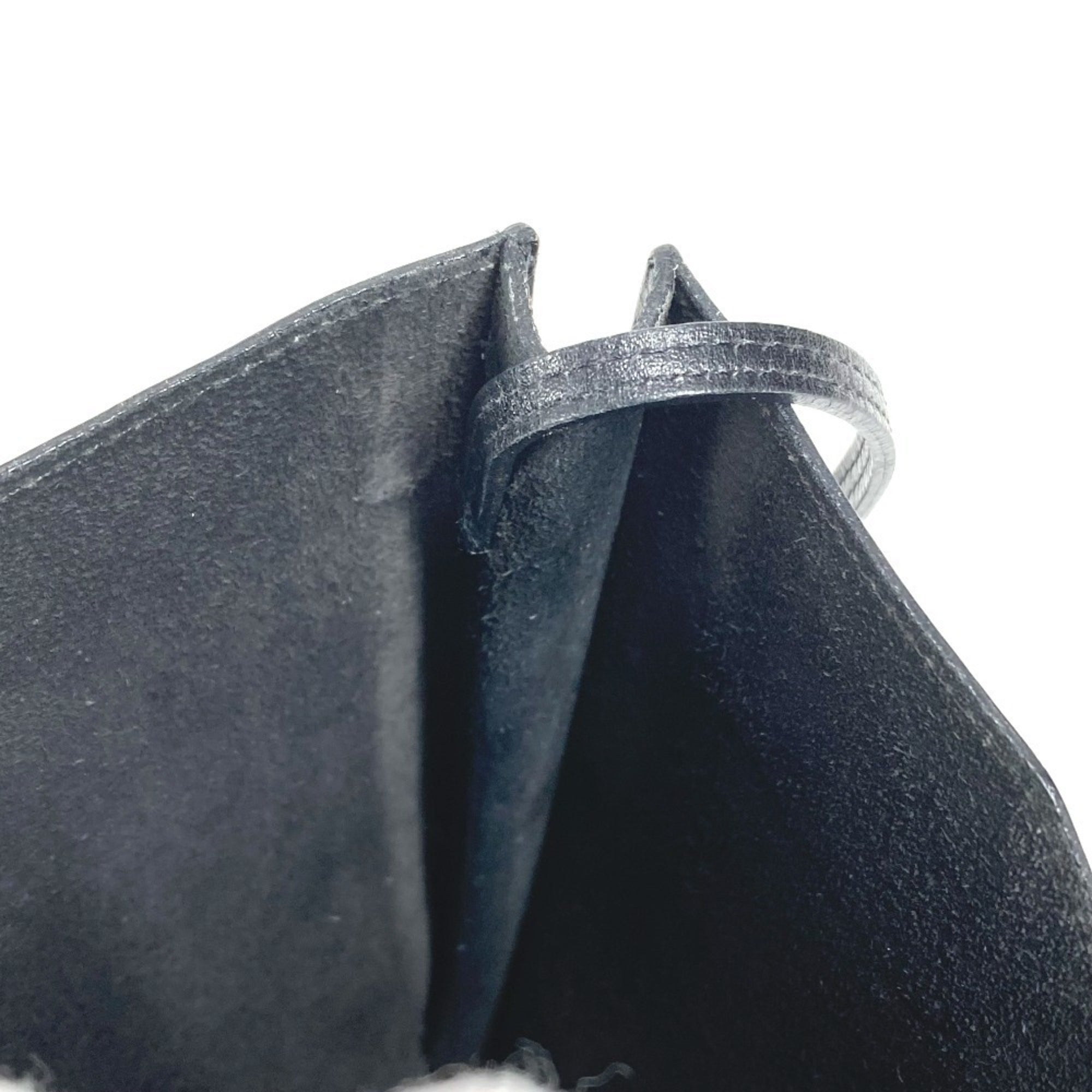 Hermes Onimaitou Black Box Calf Leather Shoulder Bag (Pre-Owned)