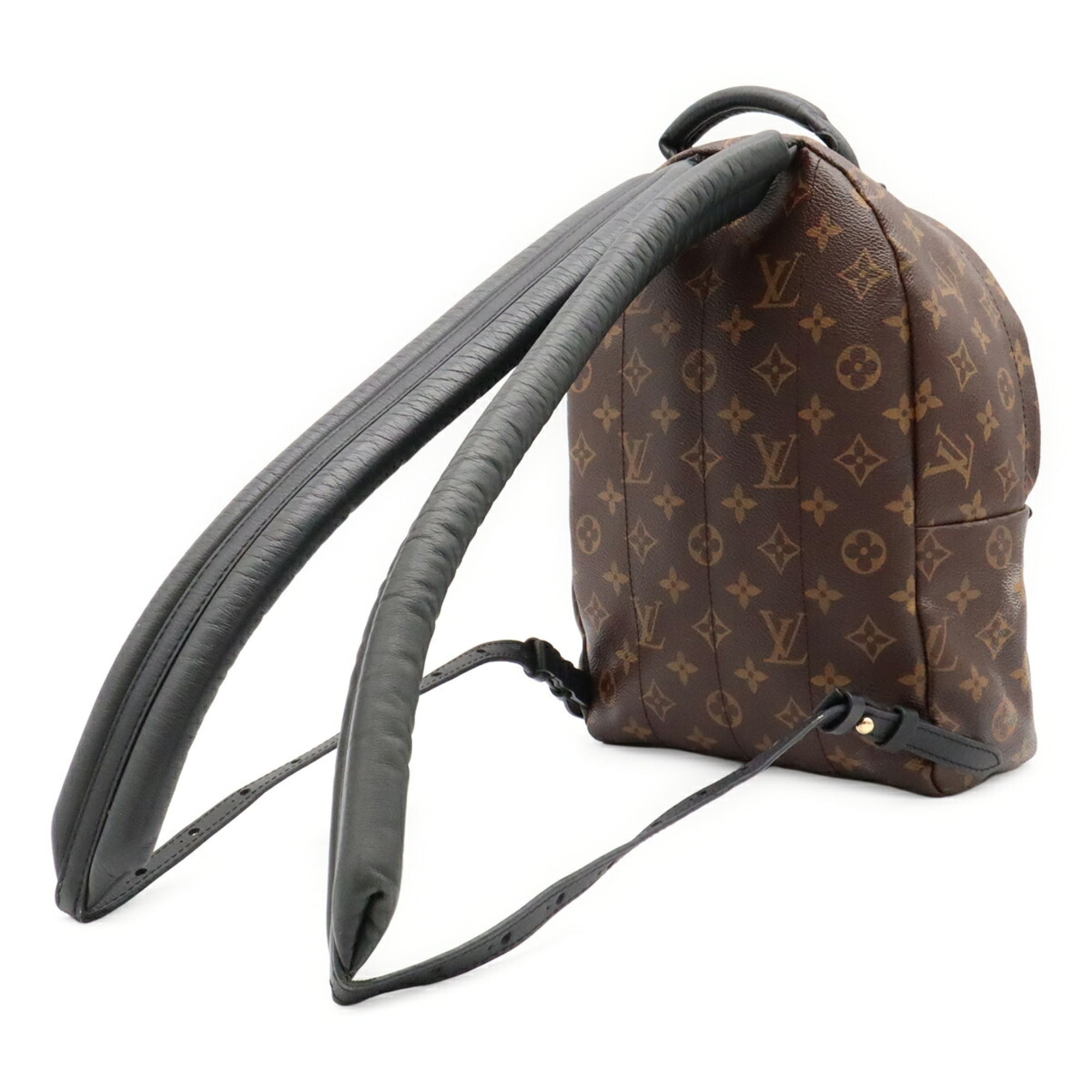 Louis Vuitton Brown Monogram Canvas Leather Backpack Shoulder Bag (Pre-Owned)