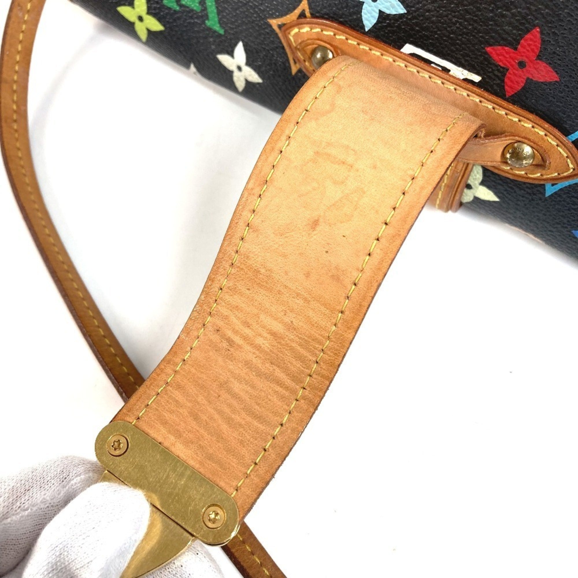 Louis Vuitton Black Monogram Multicolore Canvas Clutch Bag Handbag Pouch Shoulder Bag (Pre-Owned)