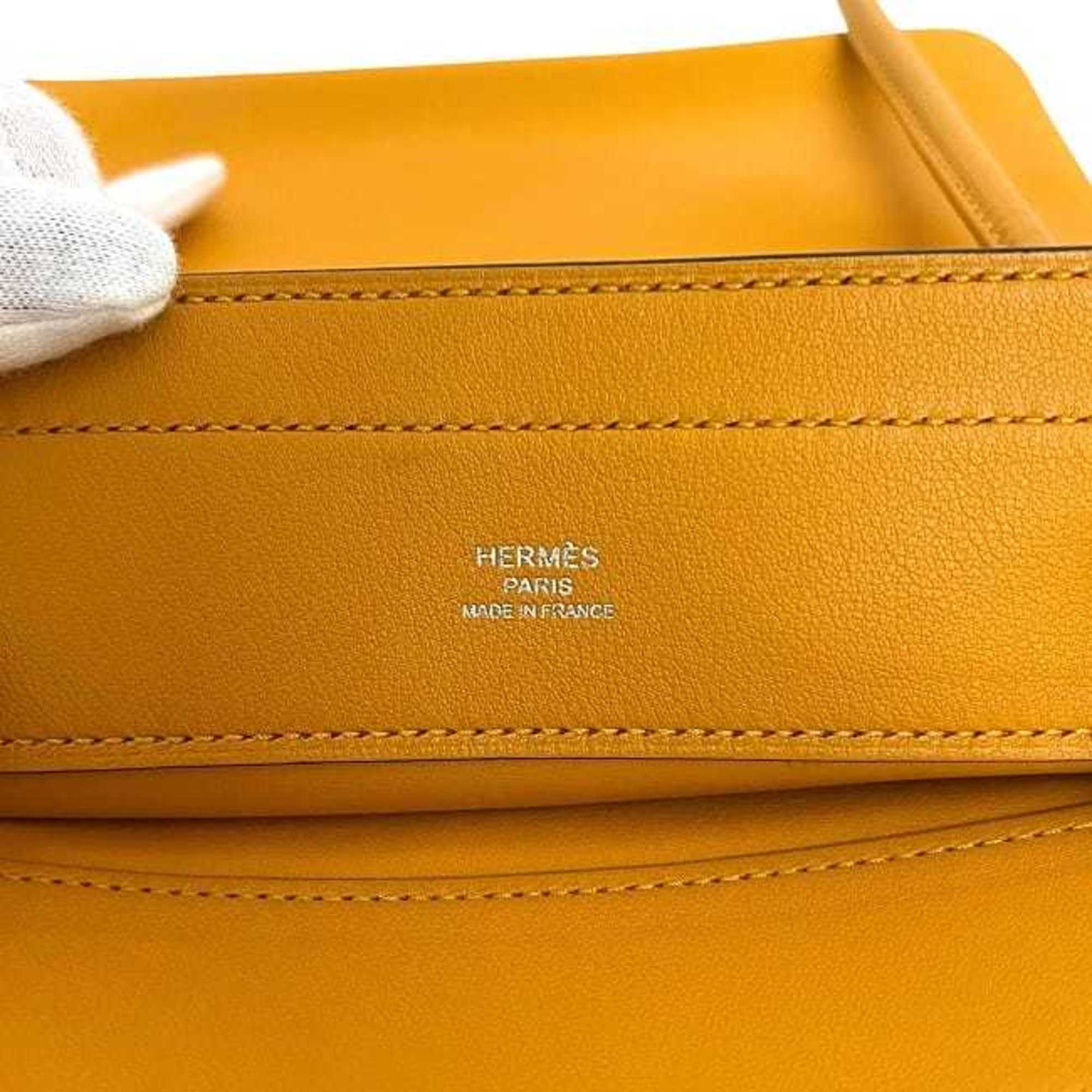 Hermes Yellow Leather Swift Leather Shoulder Bag (Pre-Owned)