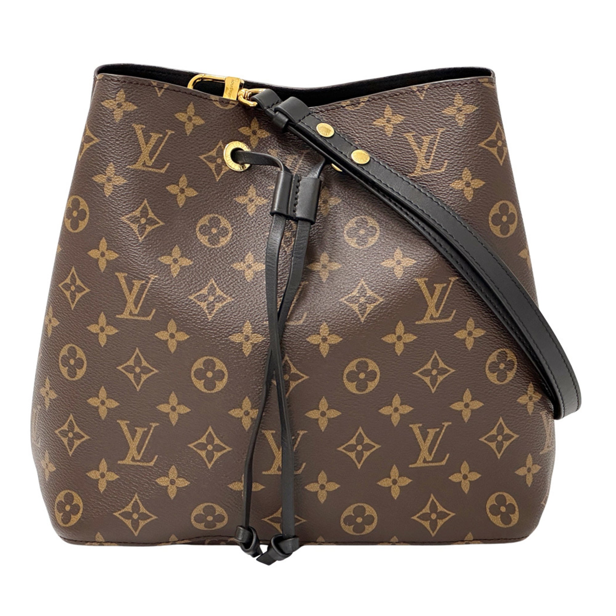 Louis Vuitton Brown Monogram Noir White Monogram Handbag Shoulder Bag (Pre-Owned)