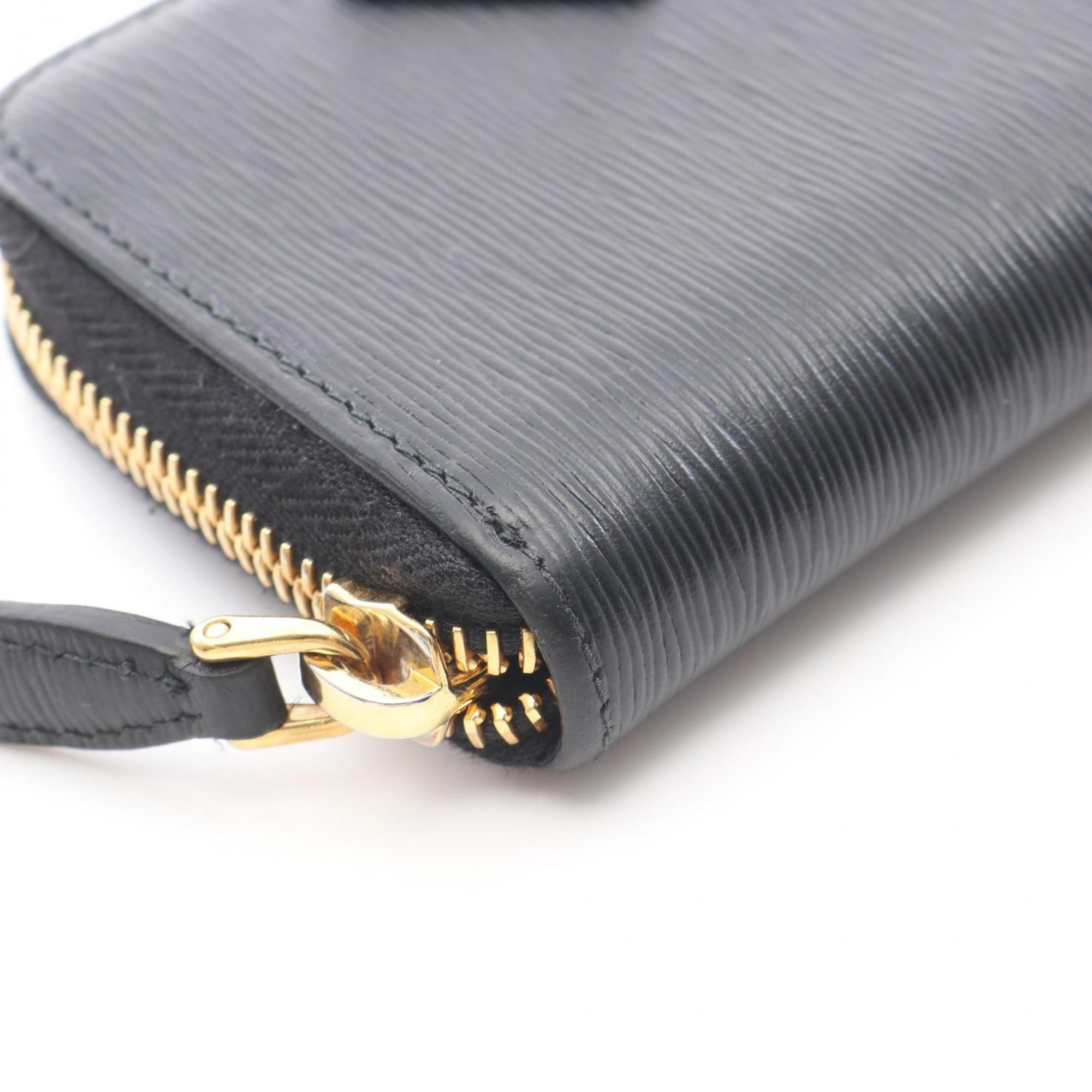 Prada Black Leather Coin Purse/Coin Case (Pre-Owned)