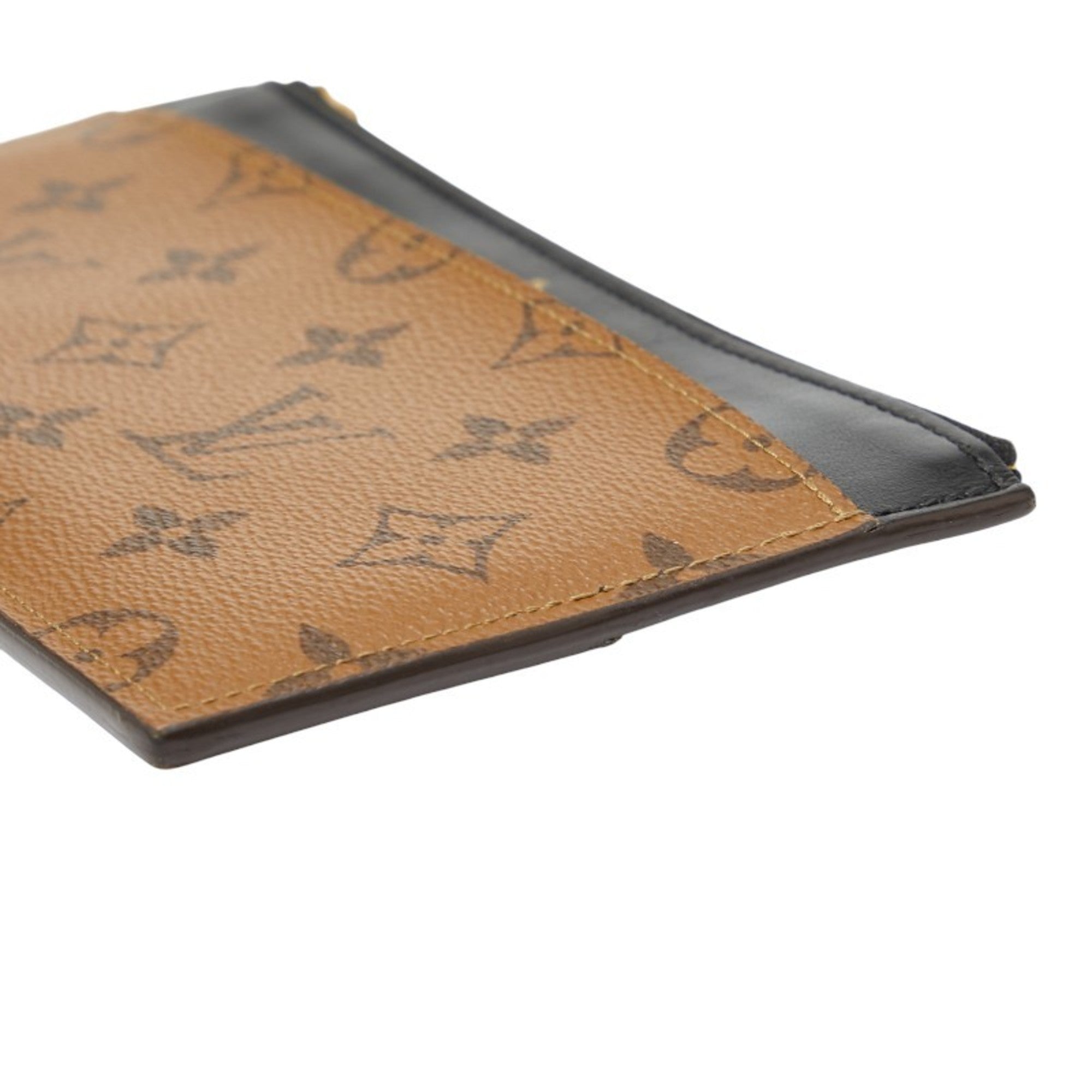 Louis Vuitton Monogram Reverse Black Brown Monogram Reverse Monogram Reverse Coin Purse/Coin Case (Pre-Owned)