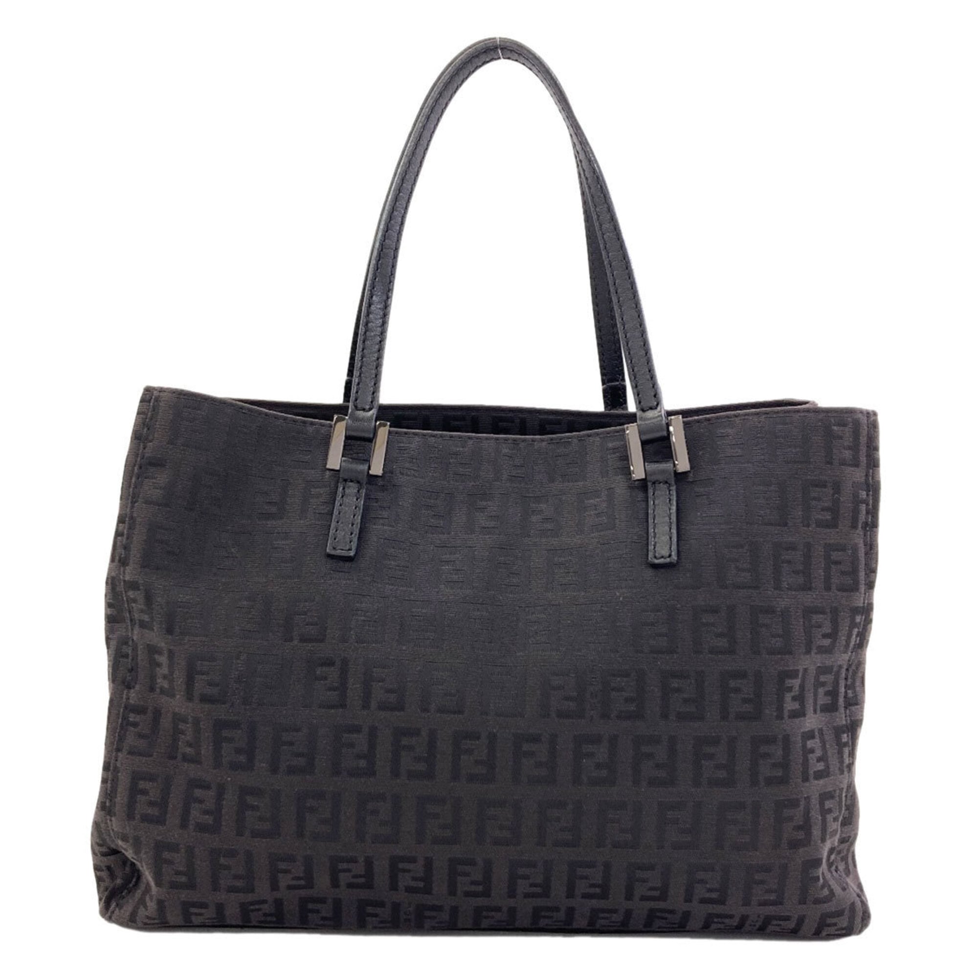 Fendi Black Canvas Handbag (Pre-Owned)