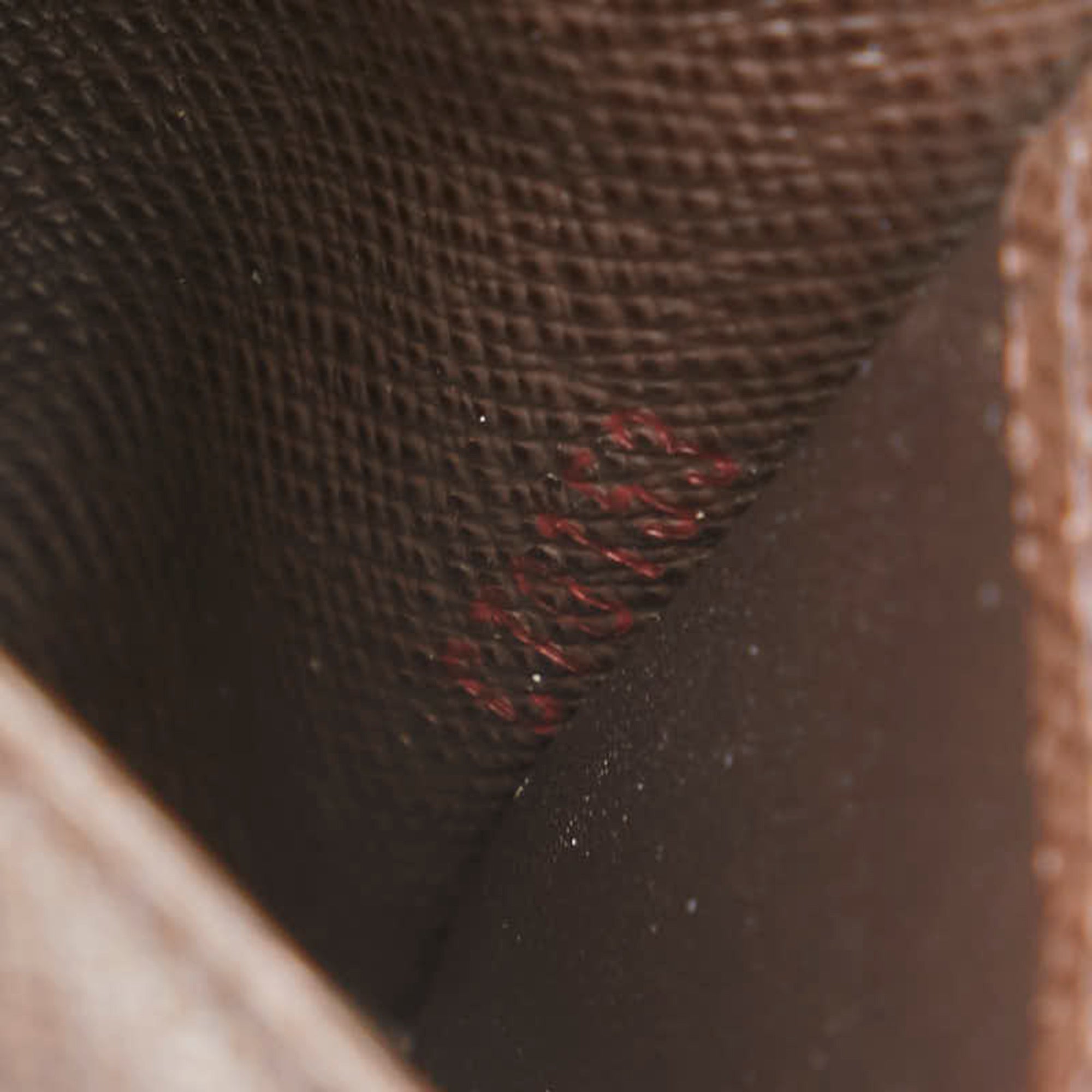 Louis Vuitton Damier Brown Damier Canvas Leather (Pre-Owned)