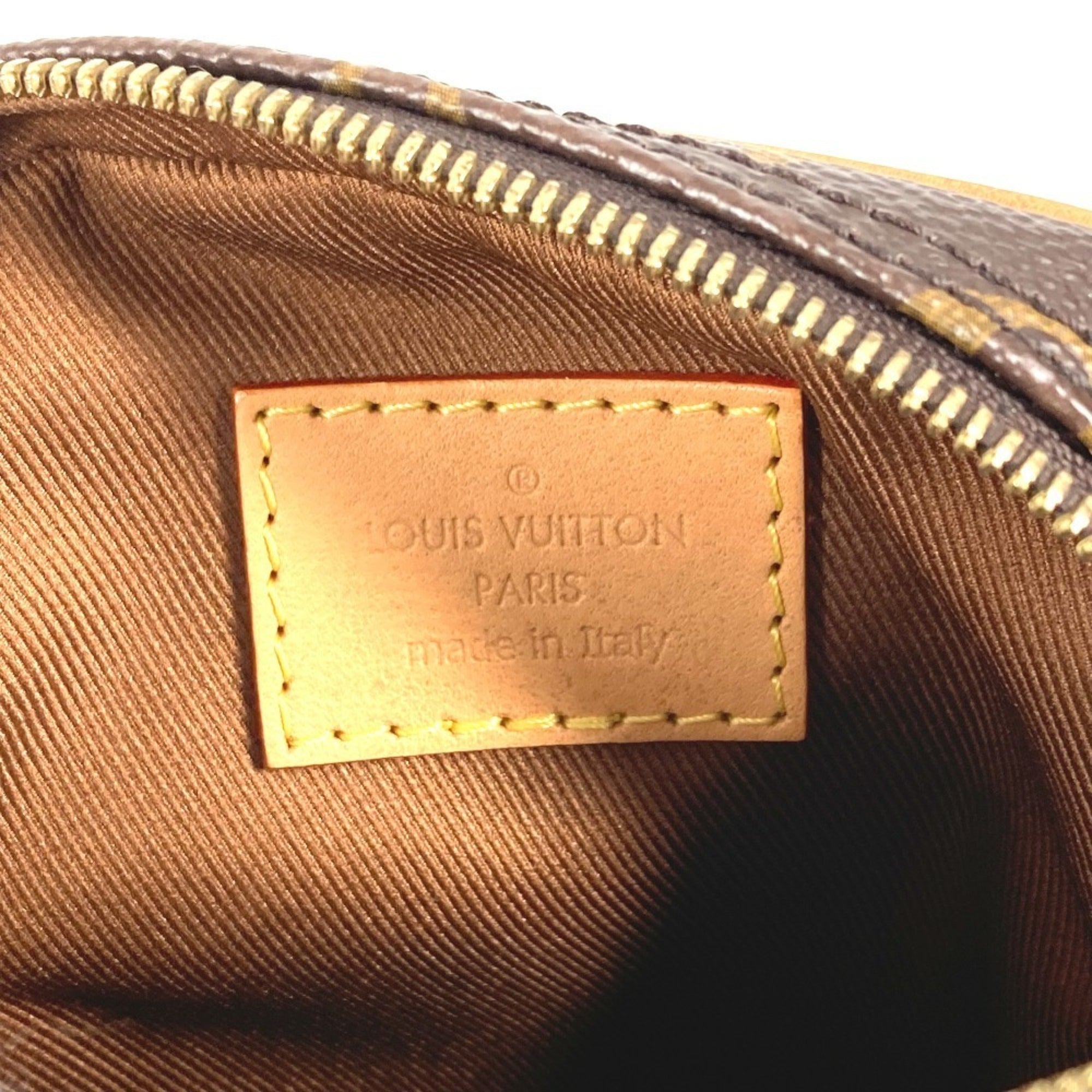 Louis Vuitton Brown Monogram Red Color Monogram Pochette Shoulder Bag (Pre-Owned)