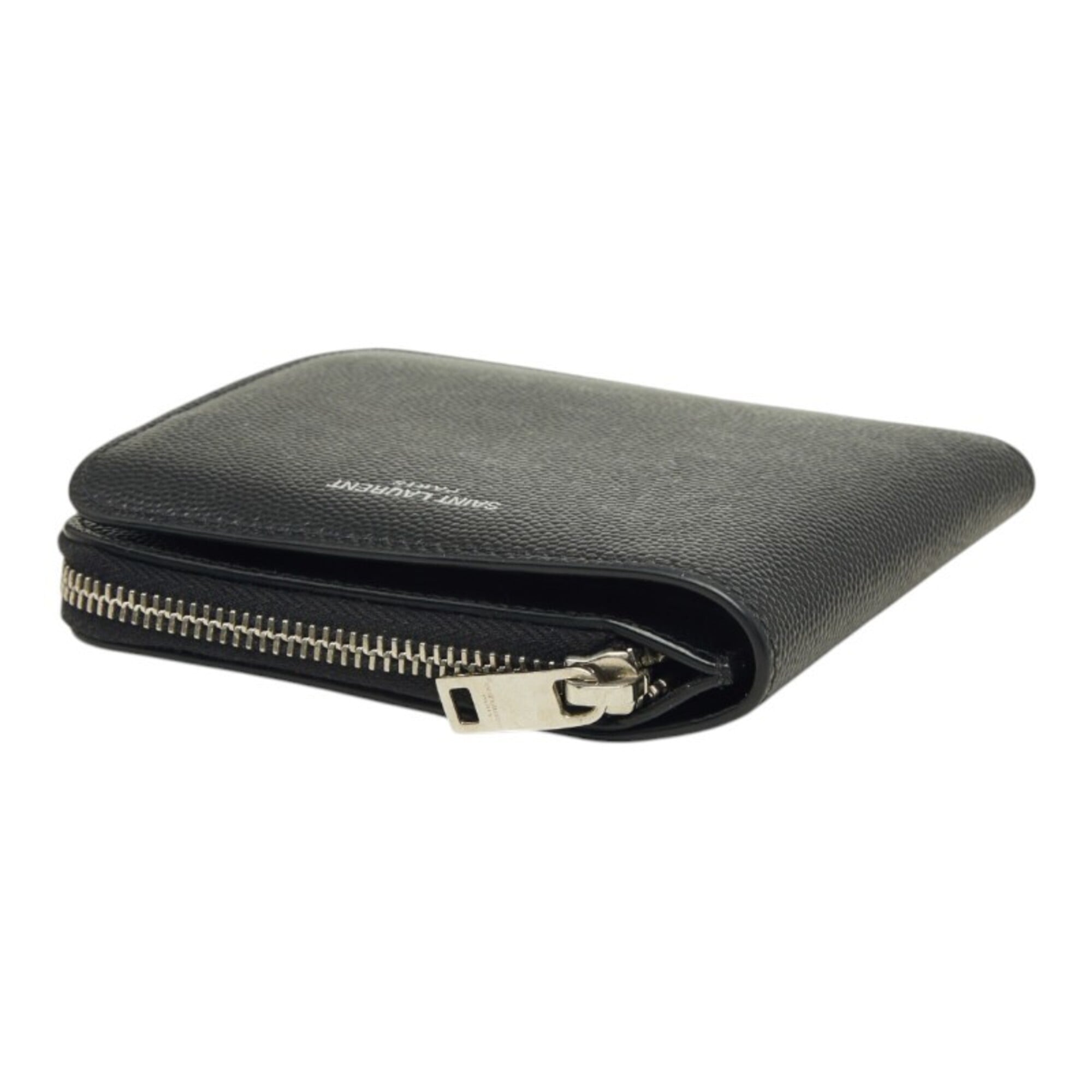 Saint Laurent Black Leather Wallet (Bi-Fold) (Pre-Owned)