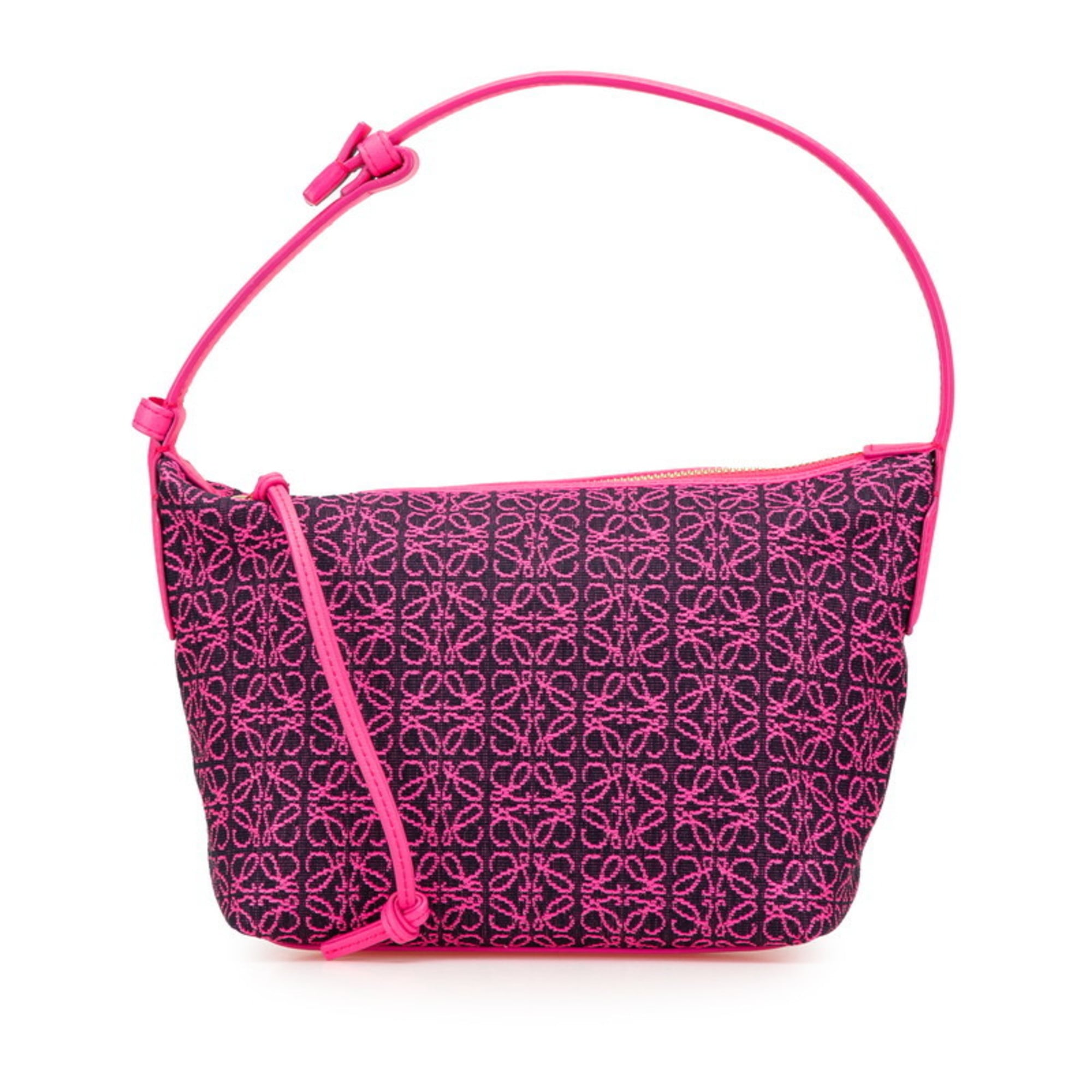 Loewe Pink Leather Jacquard Handbag (Pre-Owned)