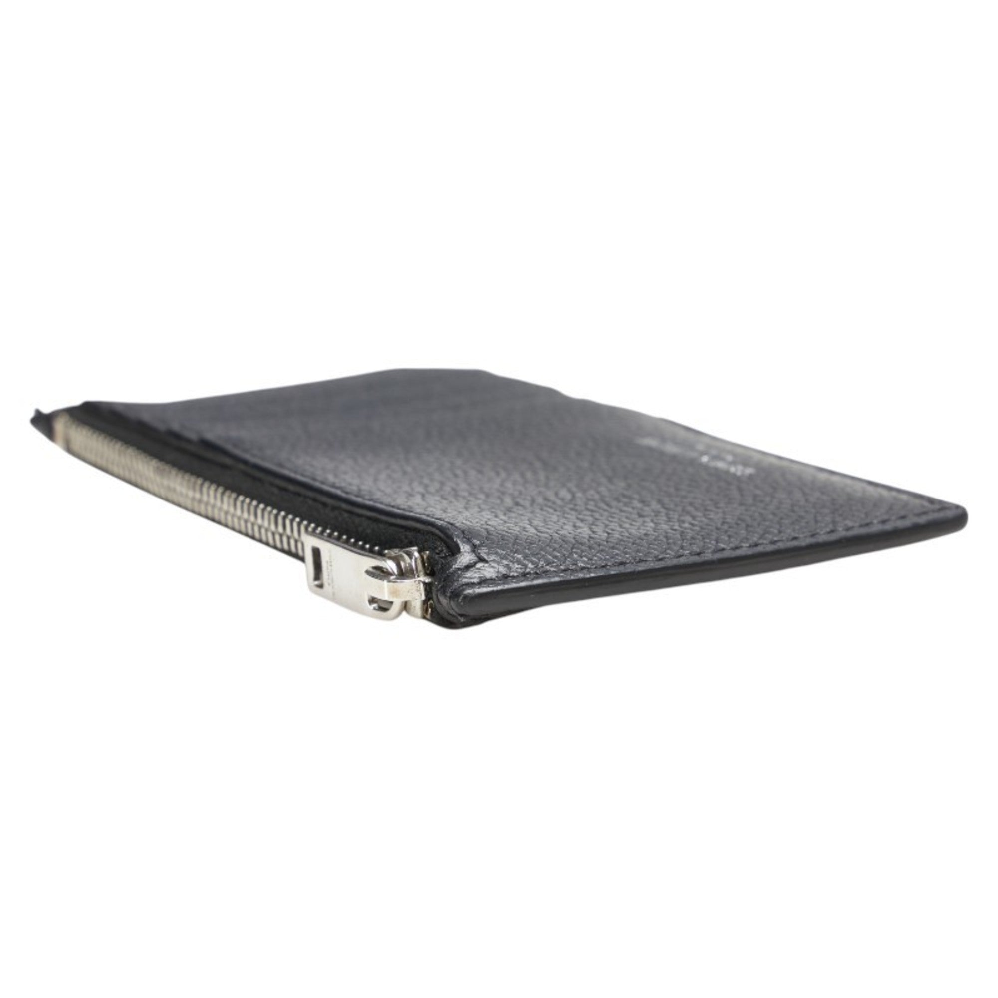 Saint Laurent Black Leather Coin Purse/Coin Case (Pre-Owned)