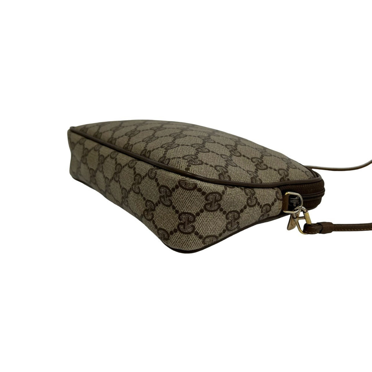 Gucci Brown Leather Pvc Pochette Shoulder Bag (Pre-Owned)