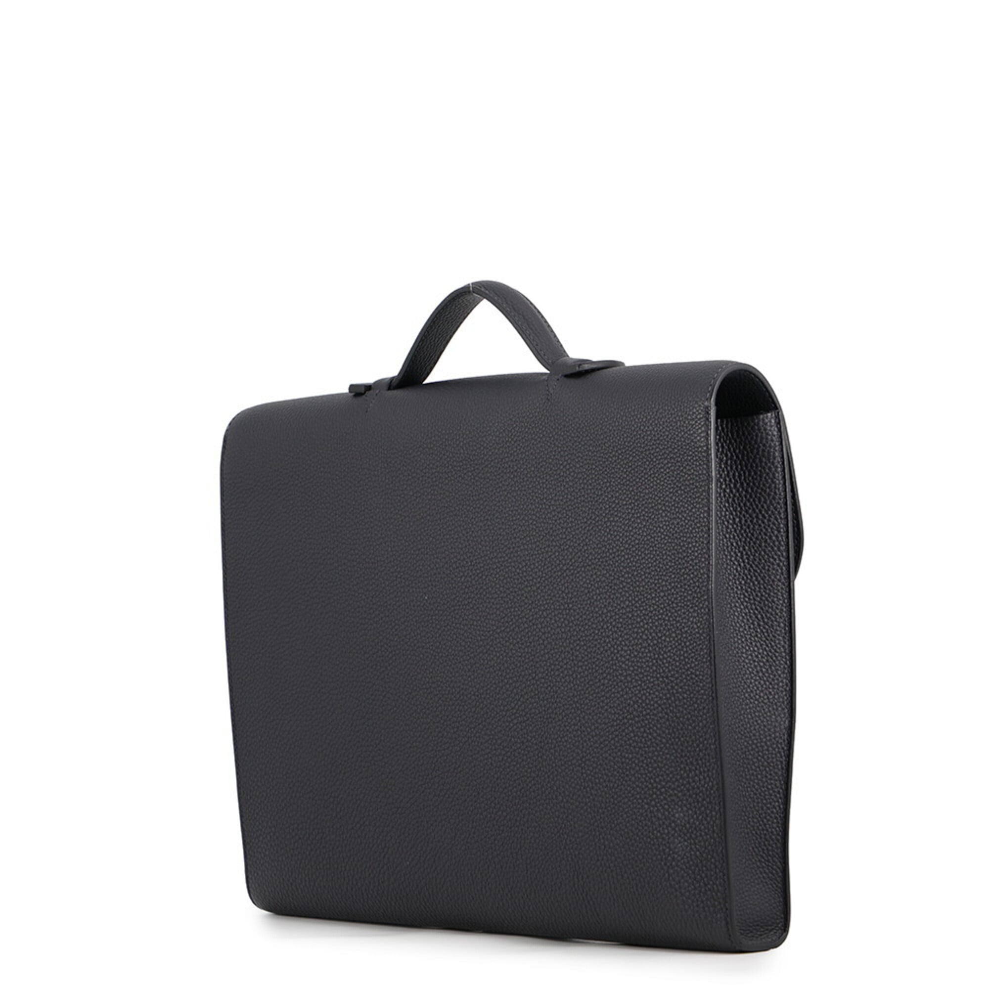 Hermes Silver Togo Leather Briefcase (Pre-Owned)