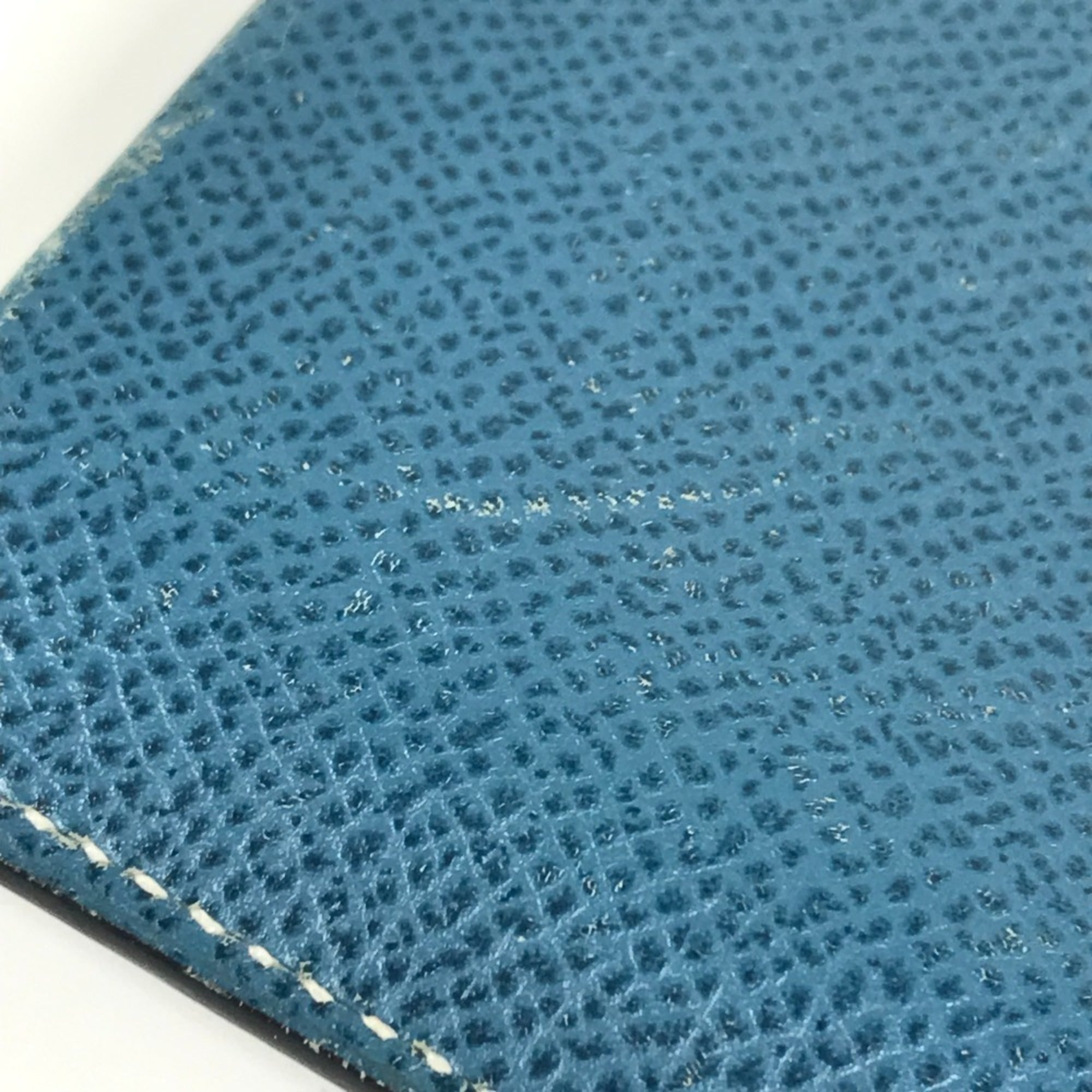 Hermes Blue Epsom Leather Clutch Bag Pouch (Pre-Owned)