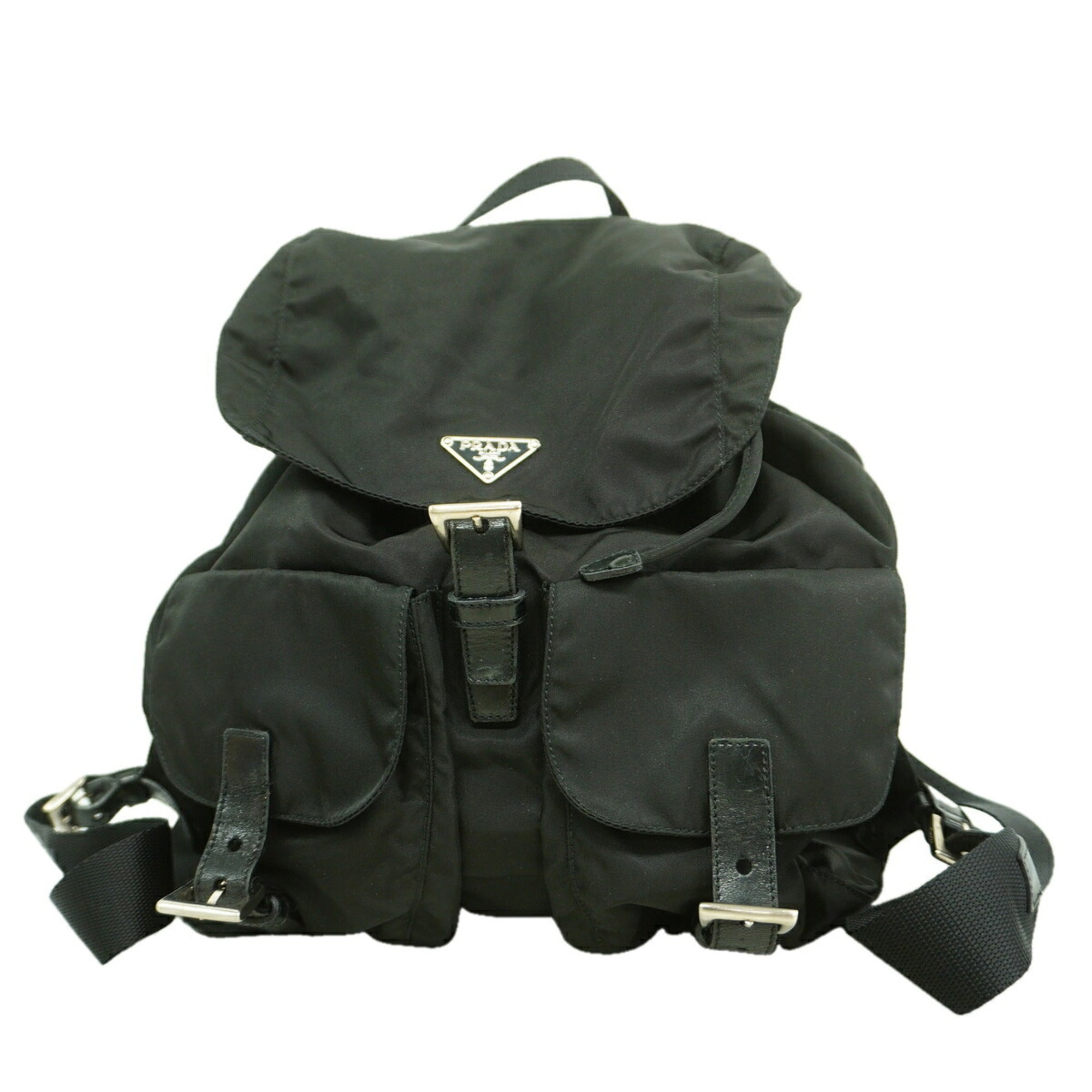 Prada Black Nylon Backpack (Pre-Owned)