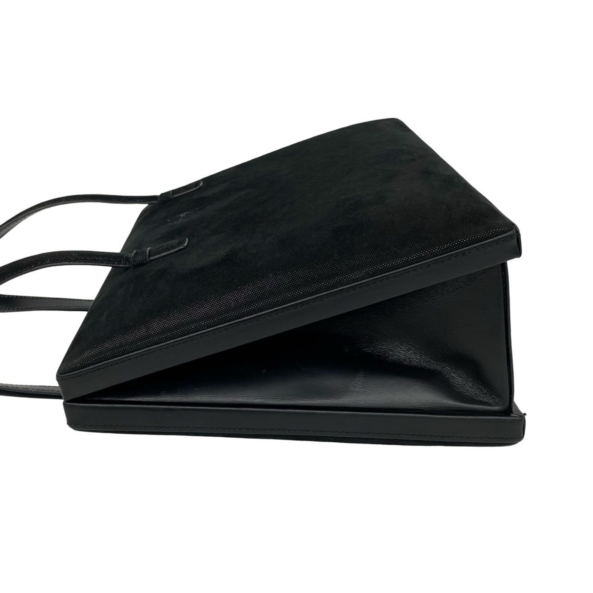 Loewe Black Suede Handbag Tote Bag (Pre-Owned)