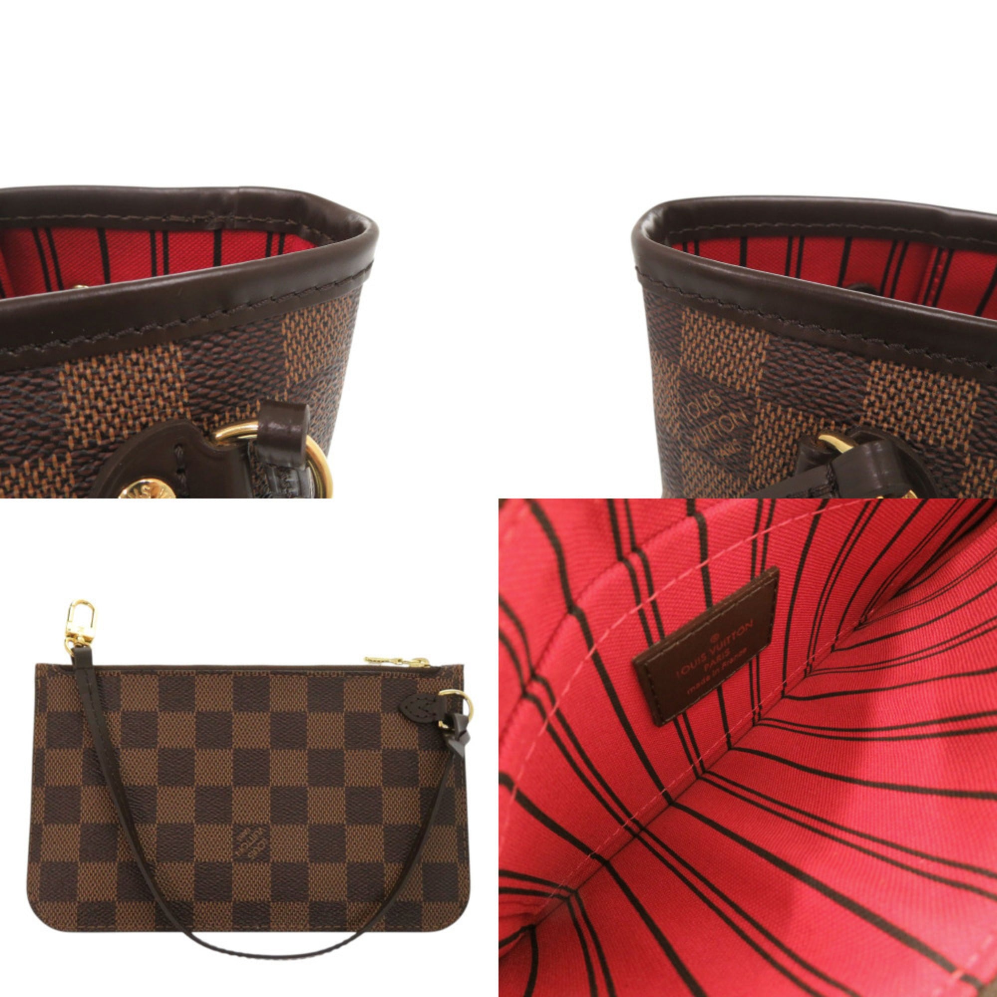Louis Vuitton Cerise Damier Canvas Pouch Tote Bag (Pre-Owned)