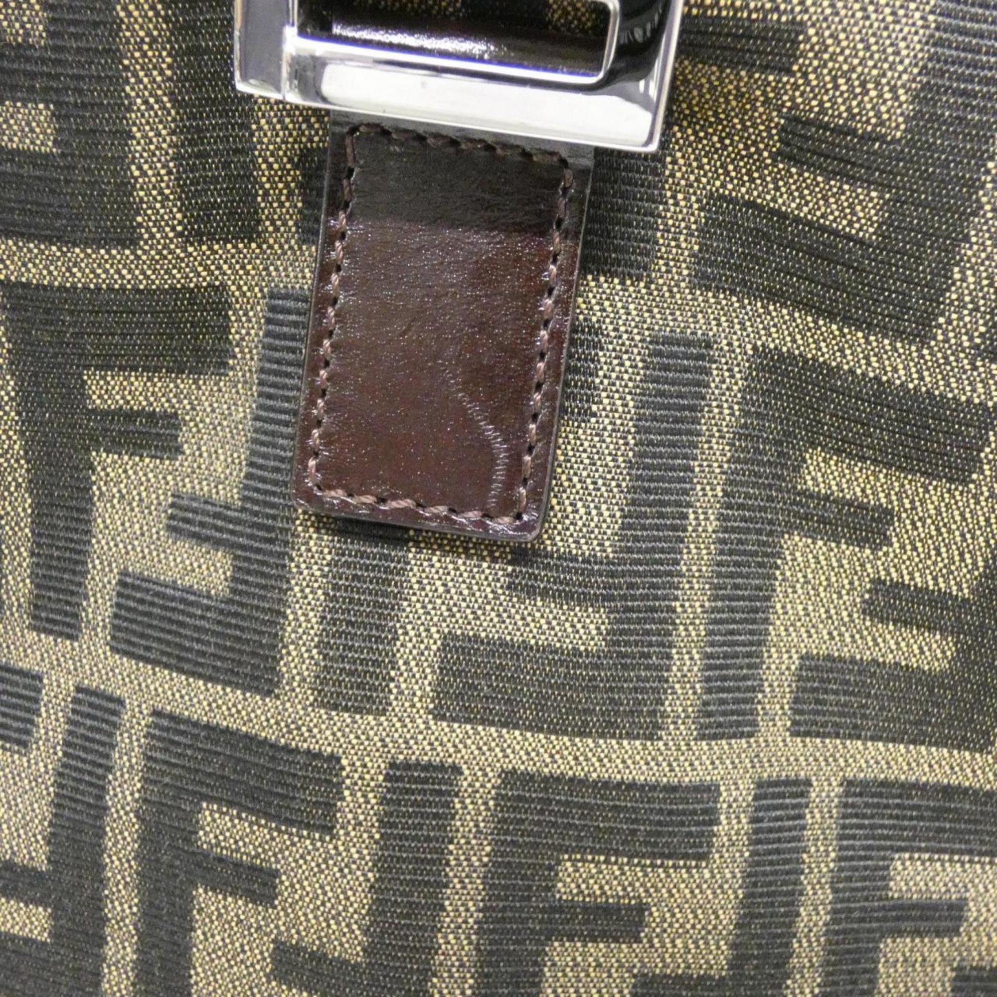 Fendi Brown Canvas Handbag (Pre-Owned)